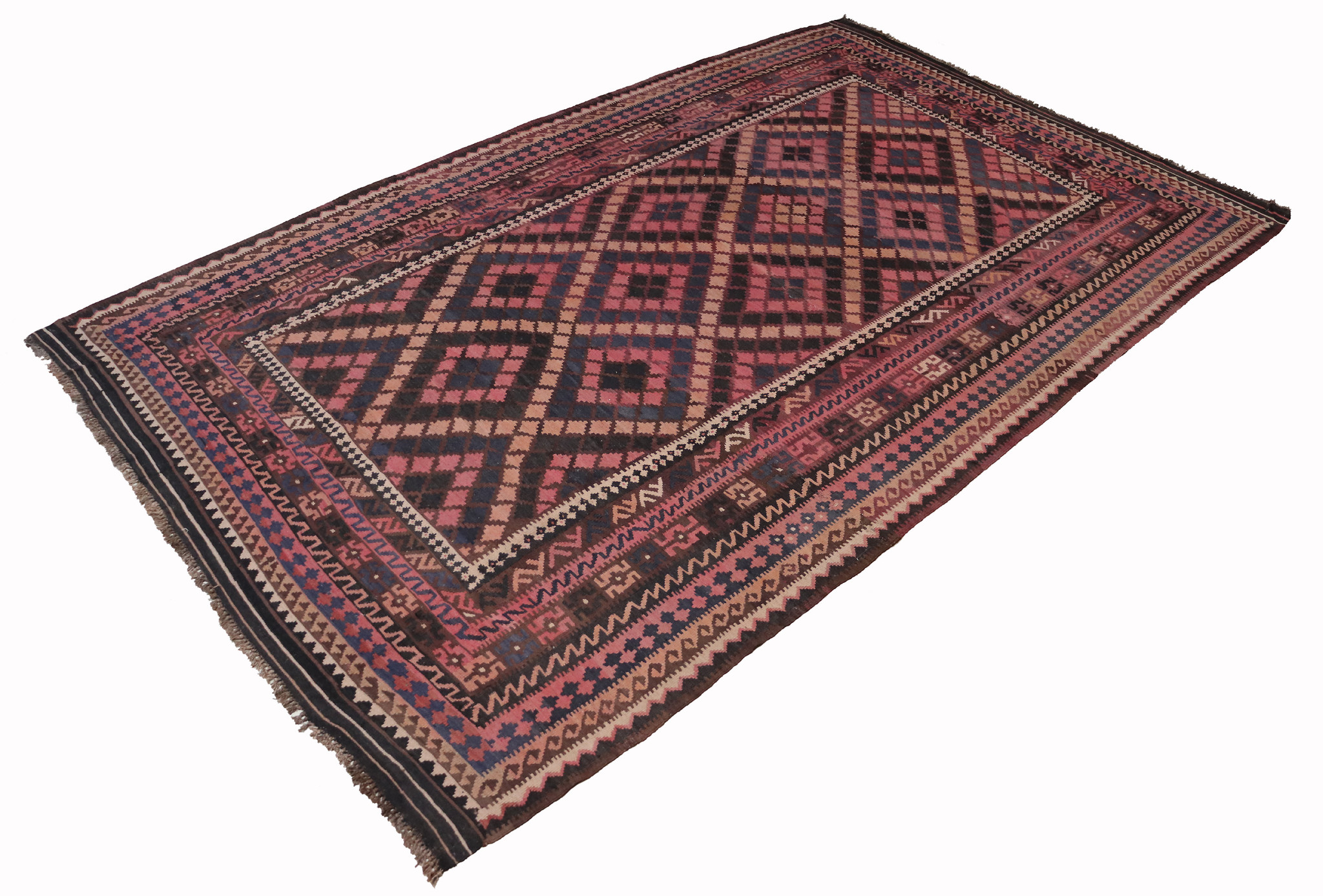 410x245    cm Afghan natural colors nomadic Kilim rug  No:  - 217