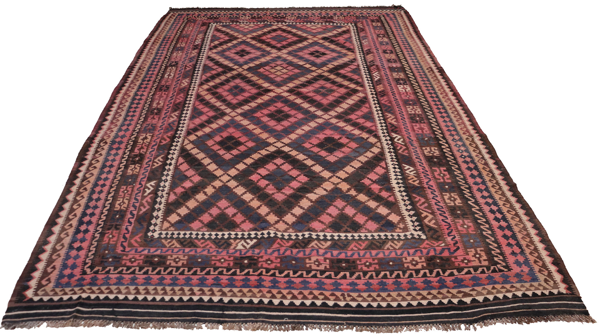 410x245    cm Afghan natural colors nomadic Kilim rug  No:  - 217