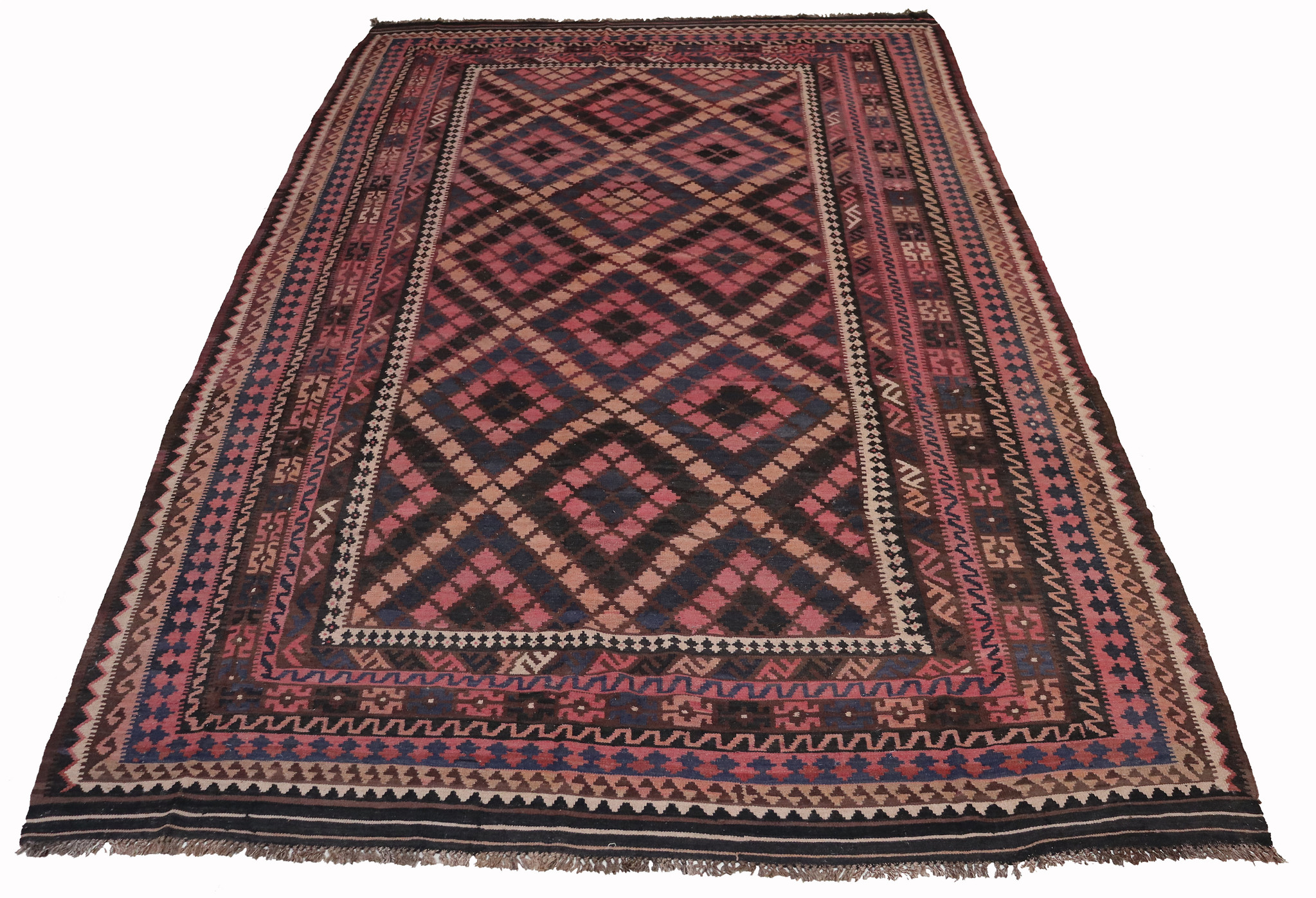 410x245    cm Afghan natural colors nomadic Kilim rug  No:  - 217
