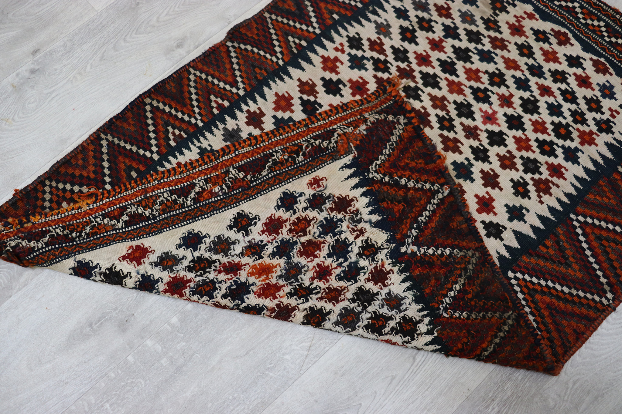 120x80 cm vintage rare oriental Fine  nomadic  Kilim rug No: -  760