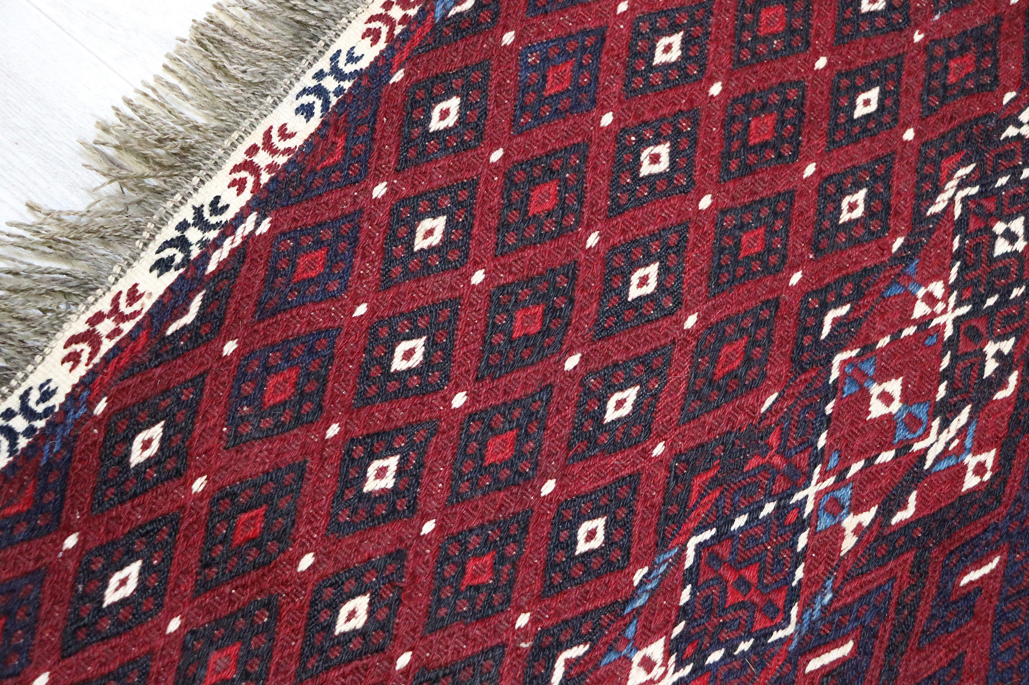 400x240  cm antique Nomadic Turkmen jumod sumakh kilim No: 478