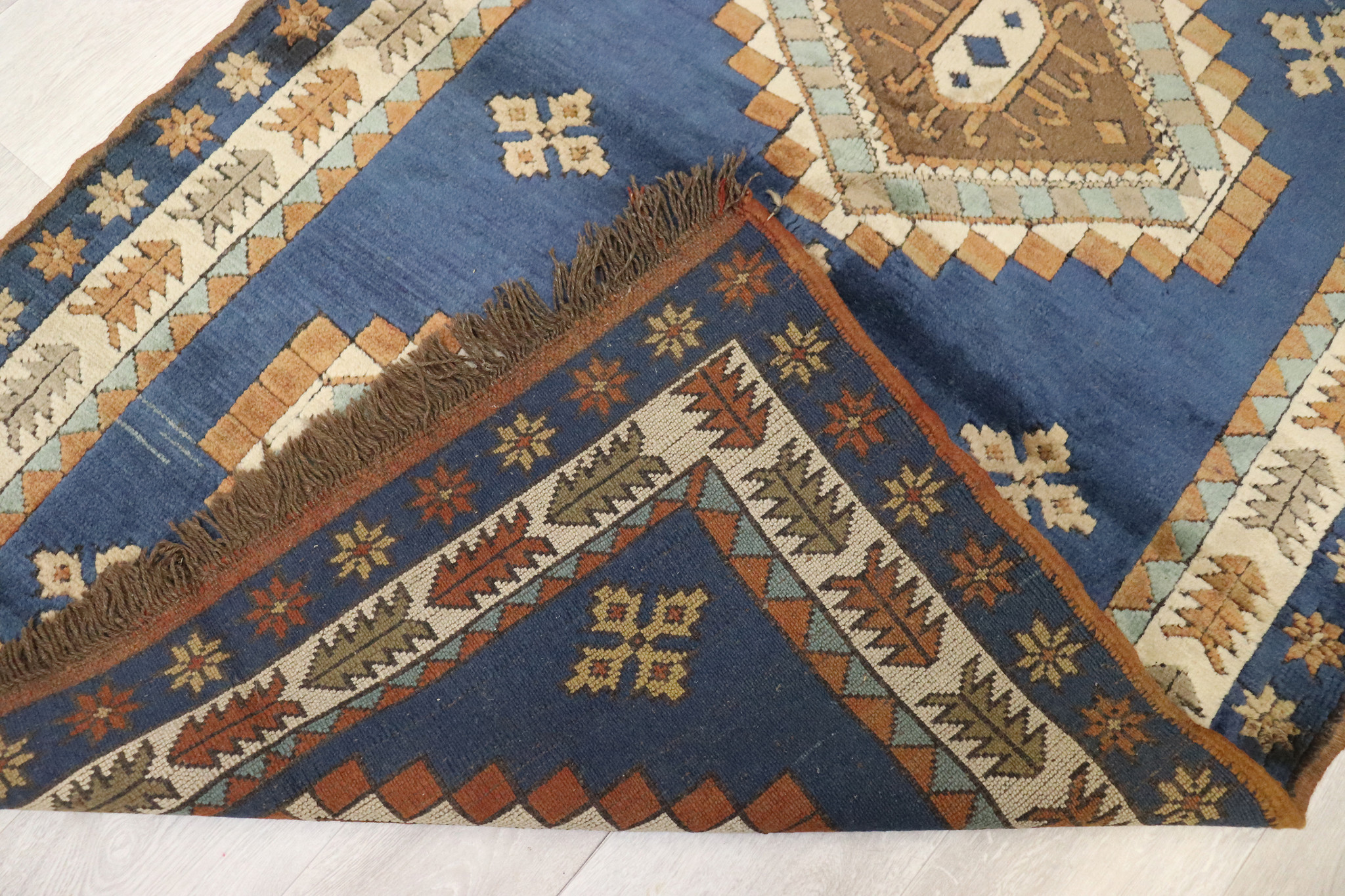 170x120 cm Vintage hand knotted Turkish Kars oriental carpet No: TRK-3