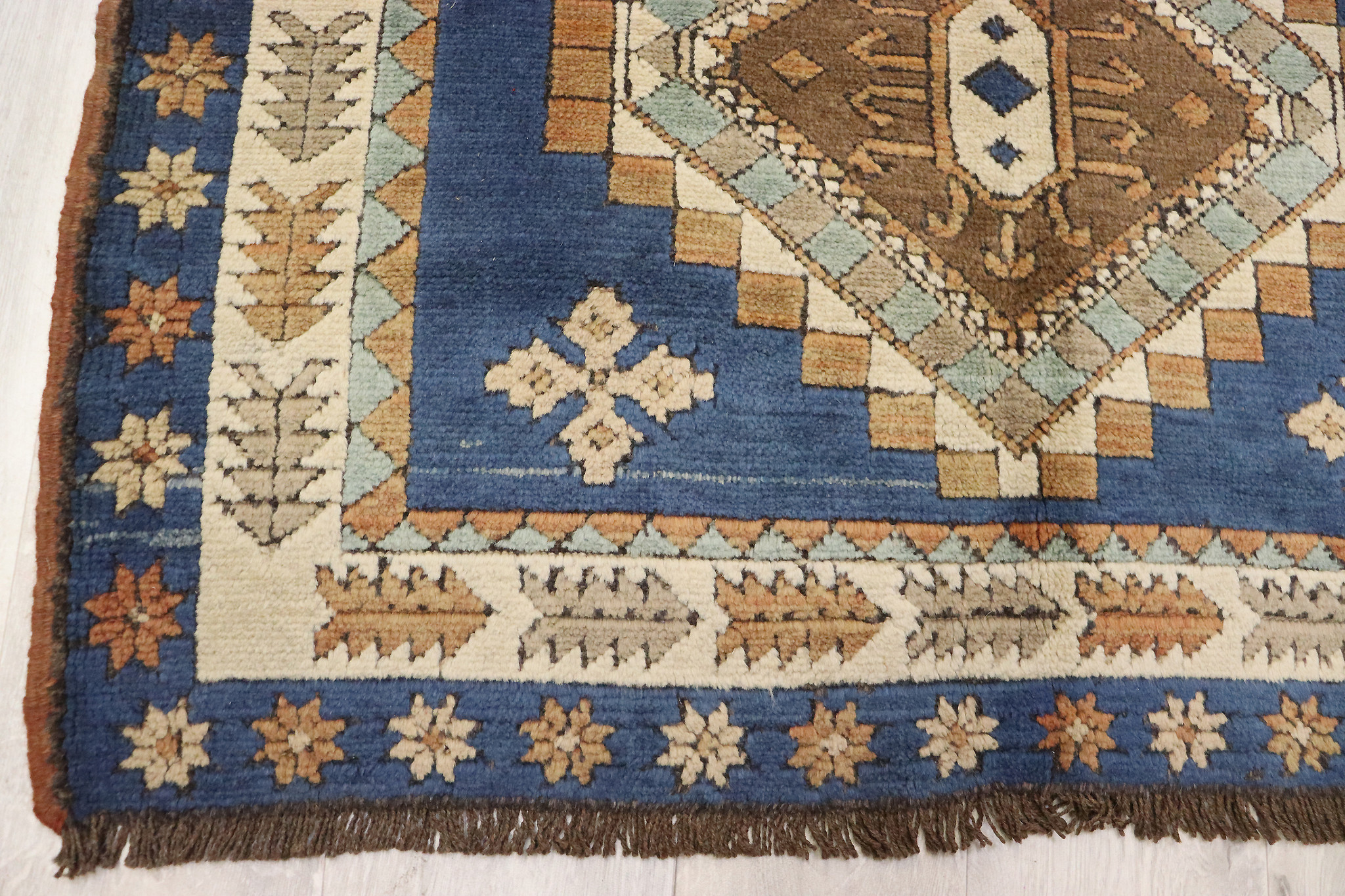 170x120 cm Vintage hand knotted Turkish Kars oriental carpet No: TRK-3