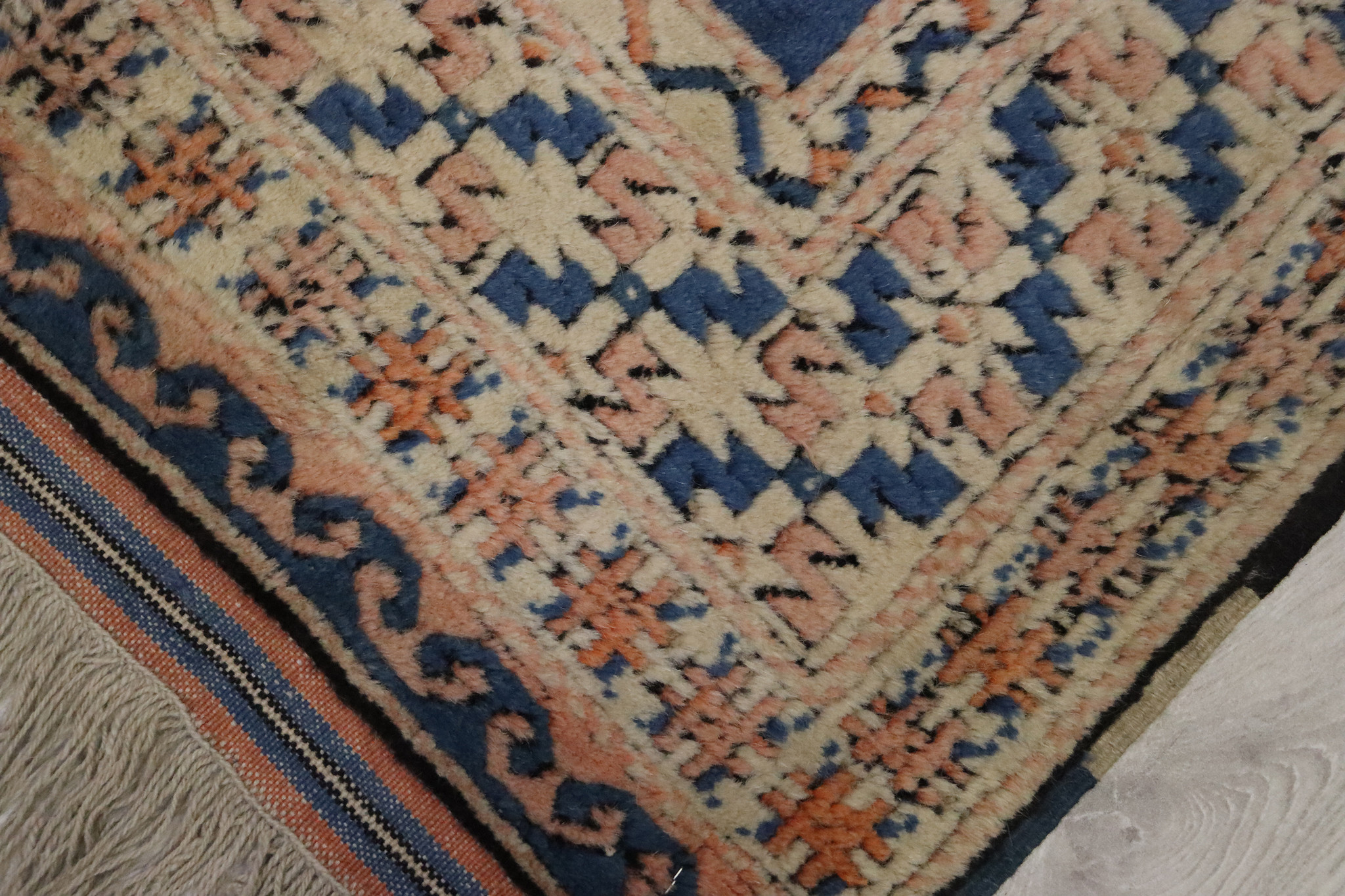 142x97 cm  Vintage handgeknüpfte Türkische Kars Orientteppich Nr: TRK-5265