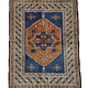 142x97 cm  Vintage handgeknüpfte Türkische Kars Orientteppich Nr: TRK-5265