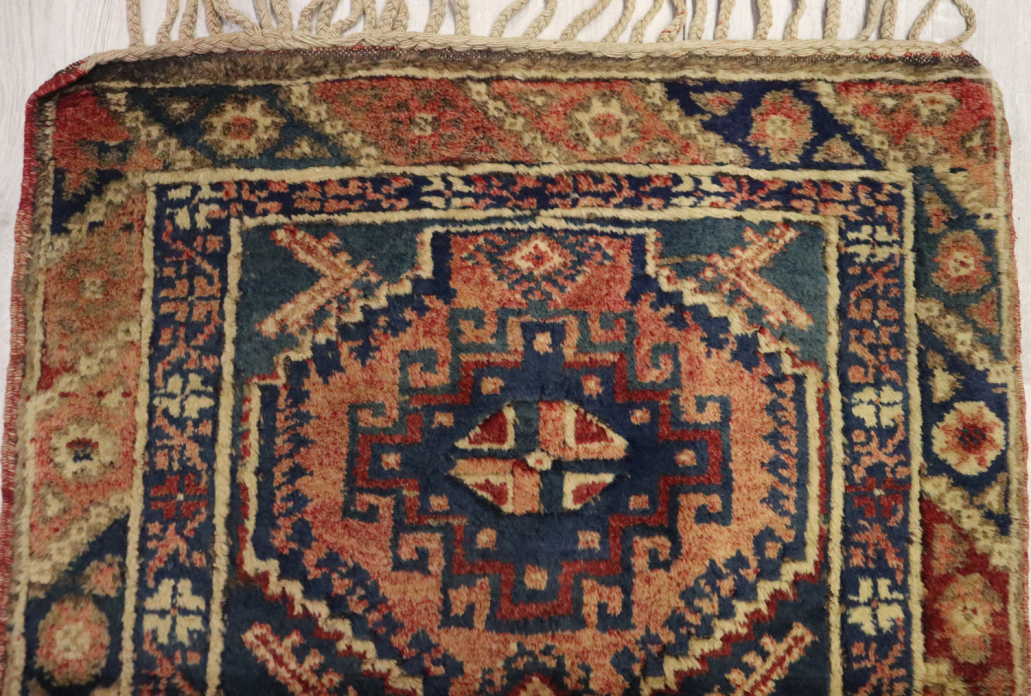 142x75 cm Vintage hand knotted Turkish Kars oriental carpet No: TRK-73