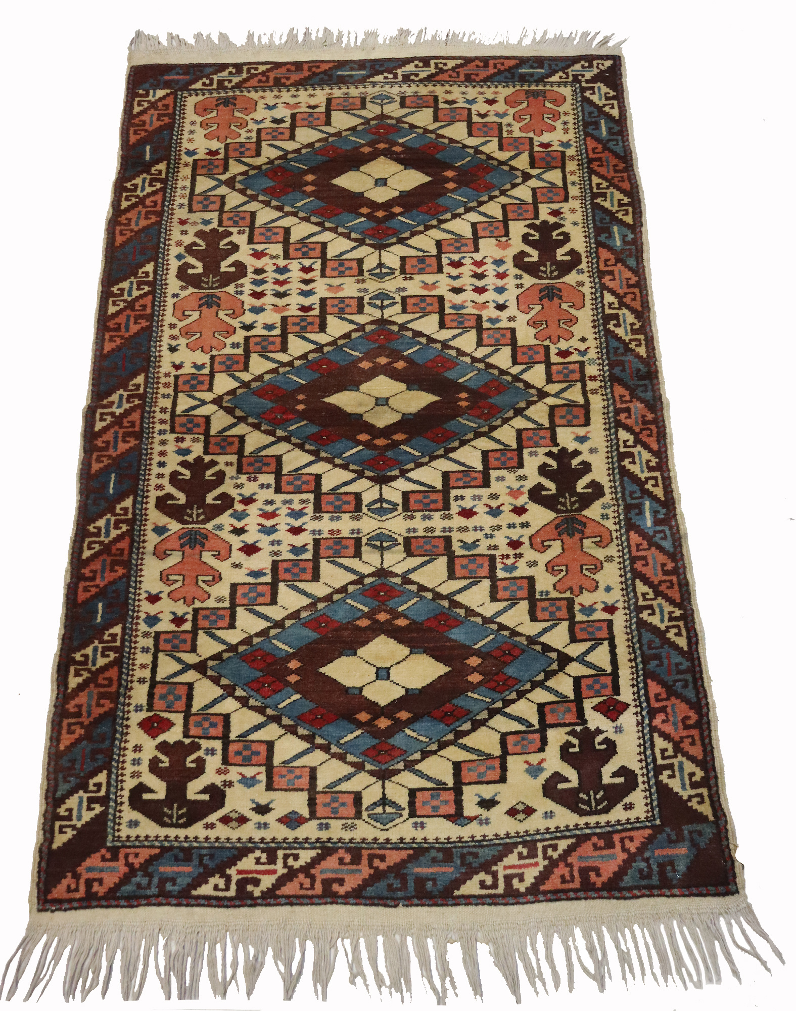 168x102 cm vintage Yagcibedir Turkish rug carpet No: 7836