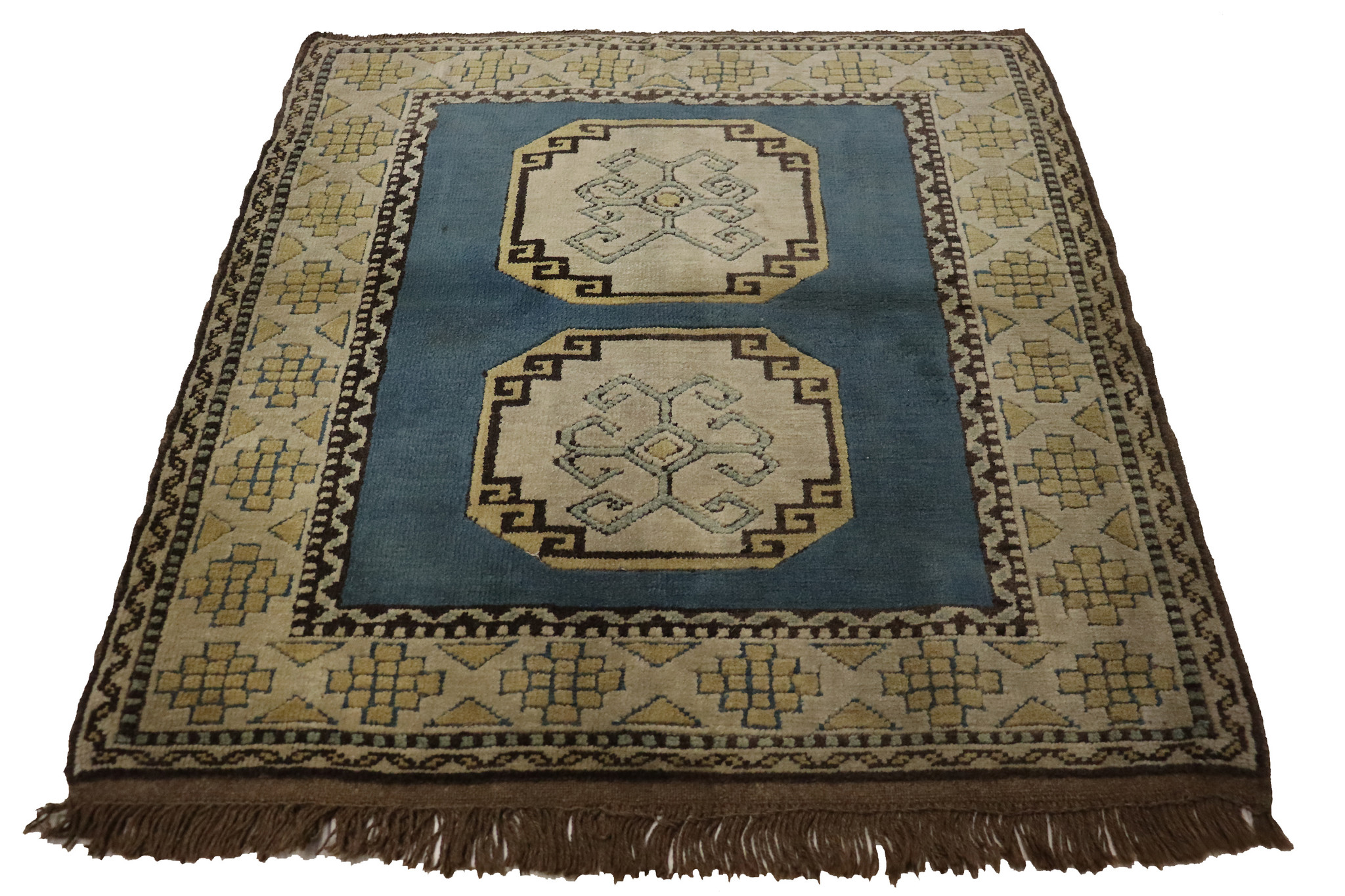 104x102 cm Vintage hand knotted Turkish Kars oriental carpet No: TRK-63276
