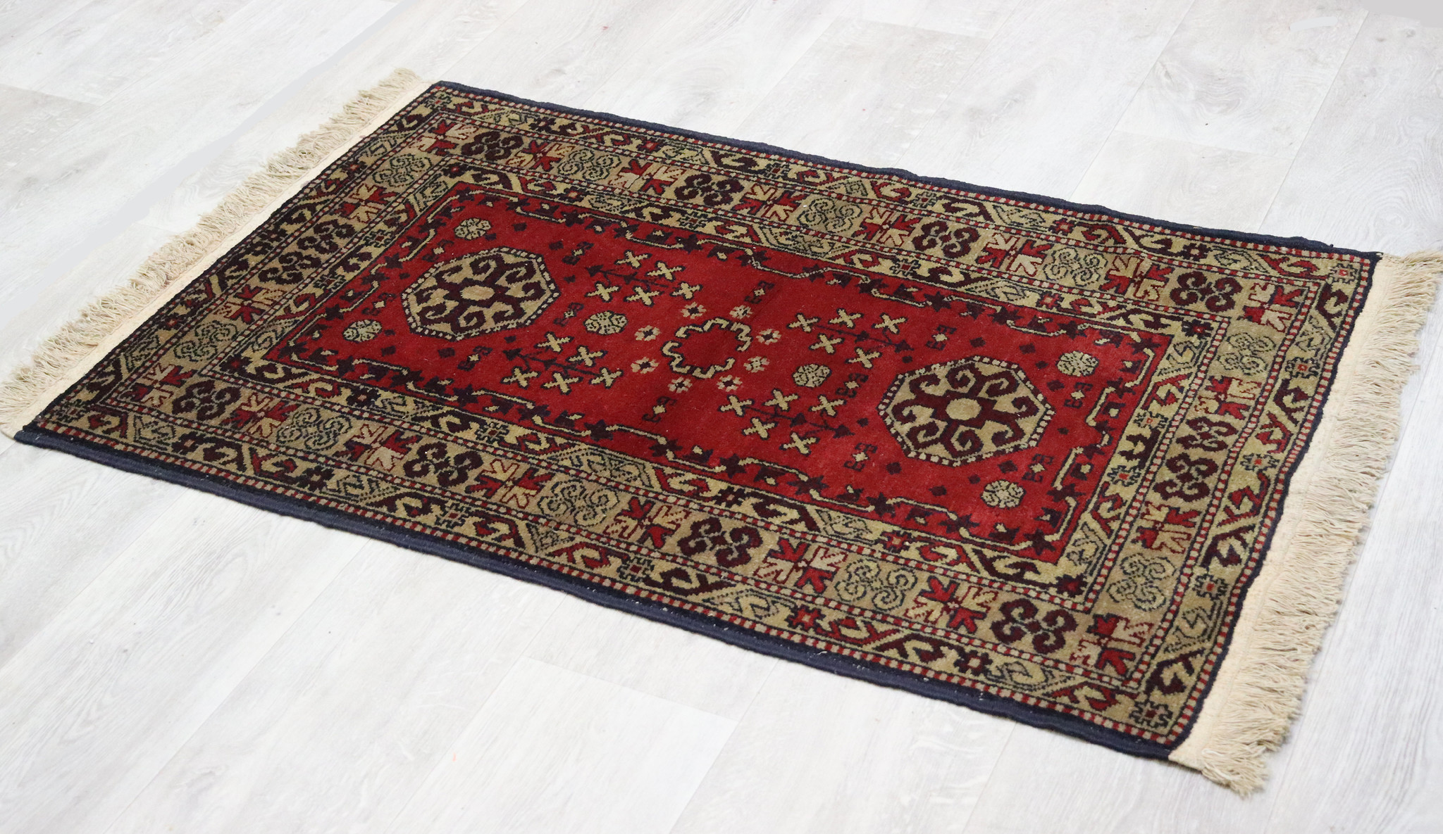 120x75 cm vintage Yagcibedir Turkish rug carpet No: TRK-1