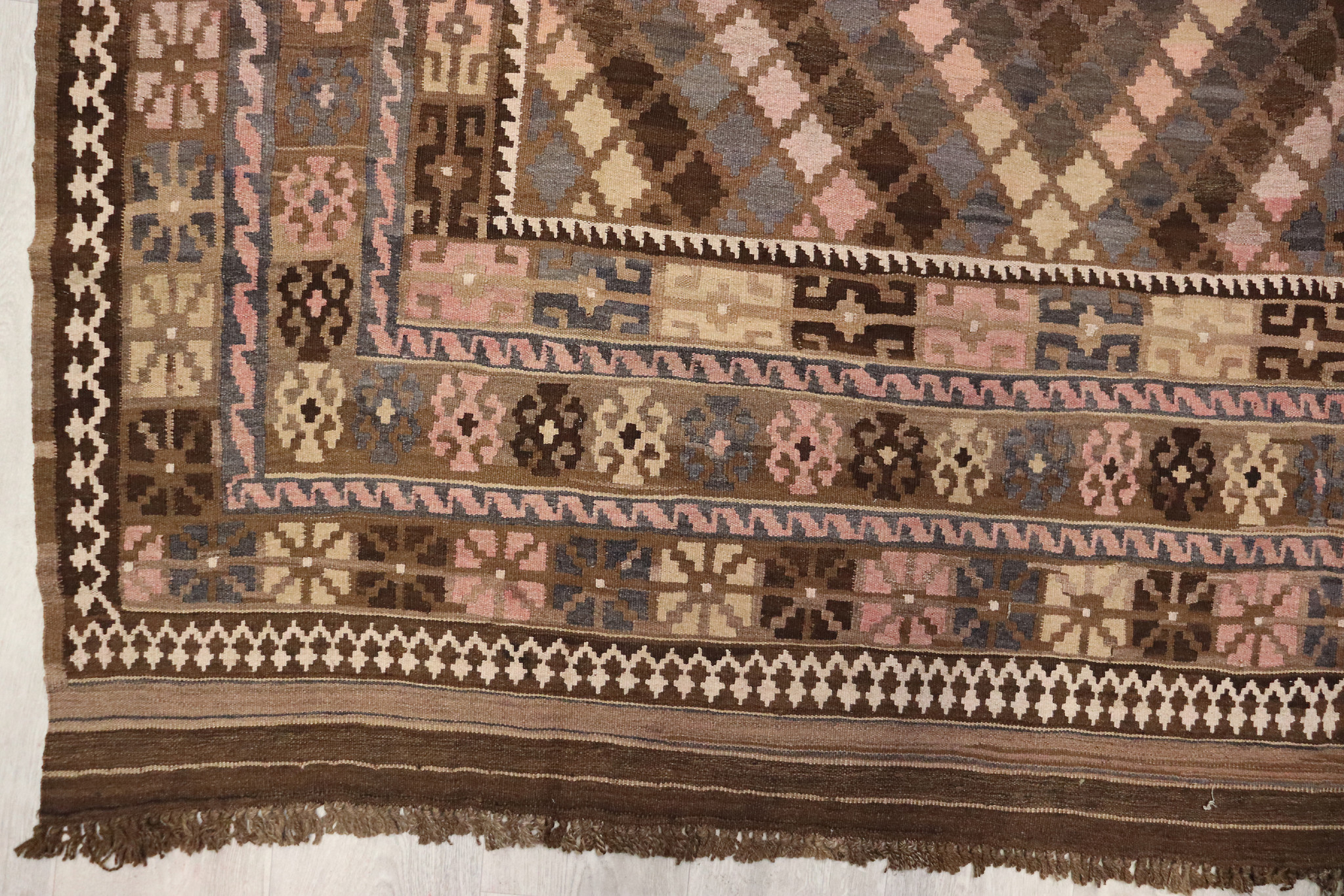 275x200    cm Afghan natural colors nomadic Kilim rug  No:  - 287