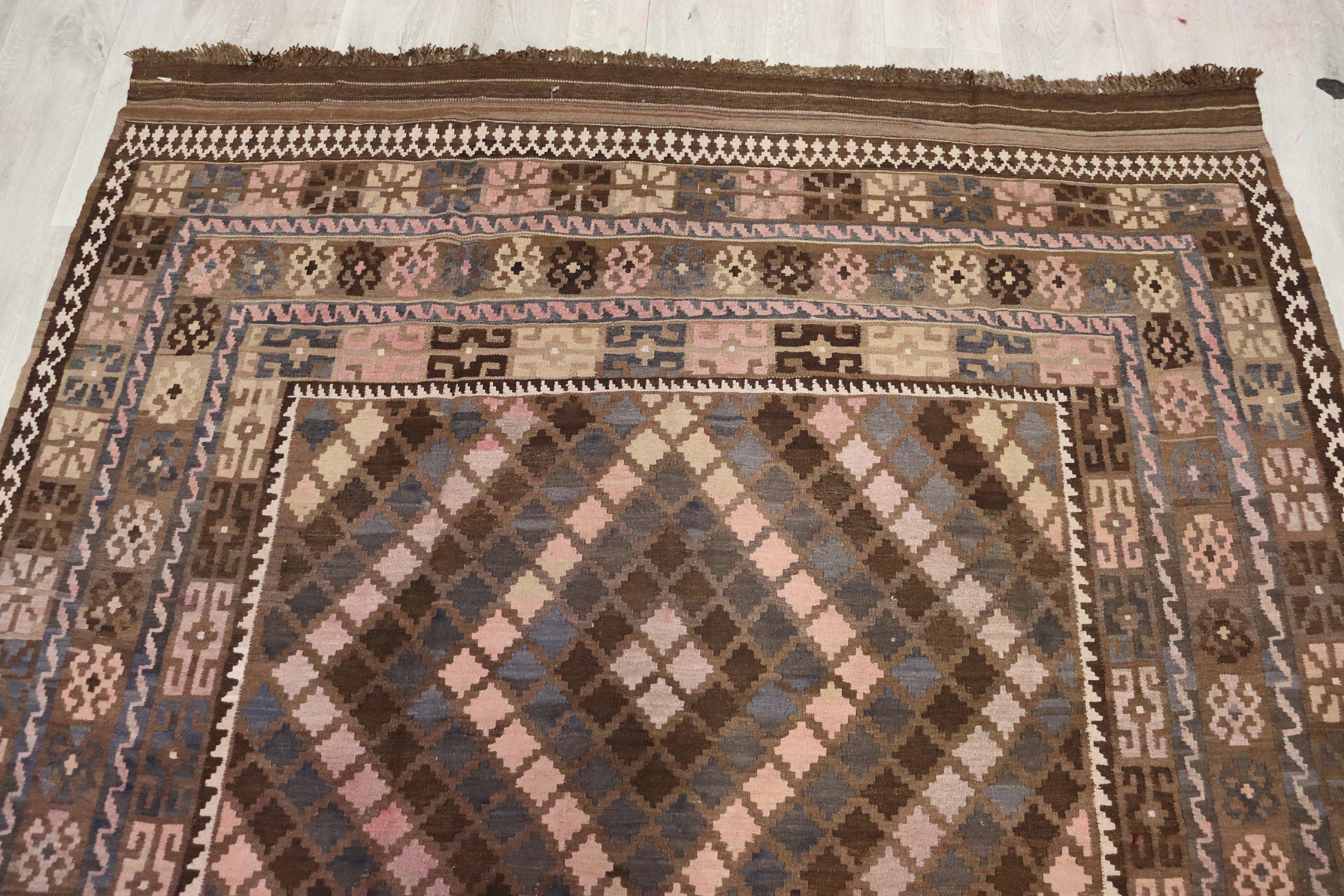 275x200    cm Afghan natural colors nomadic Kilim rug  No:  - 287