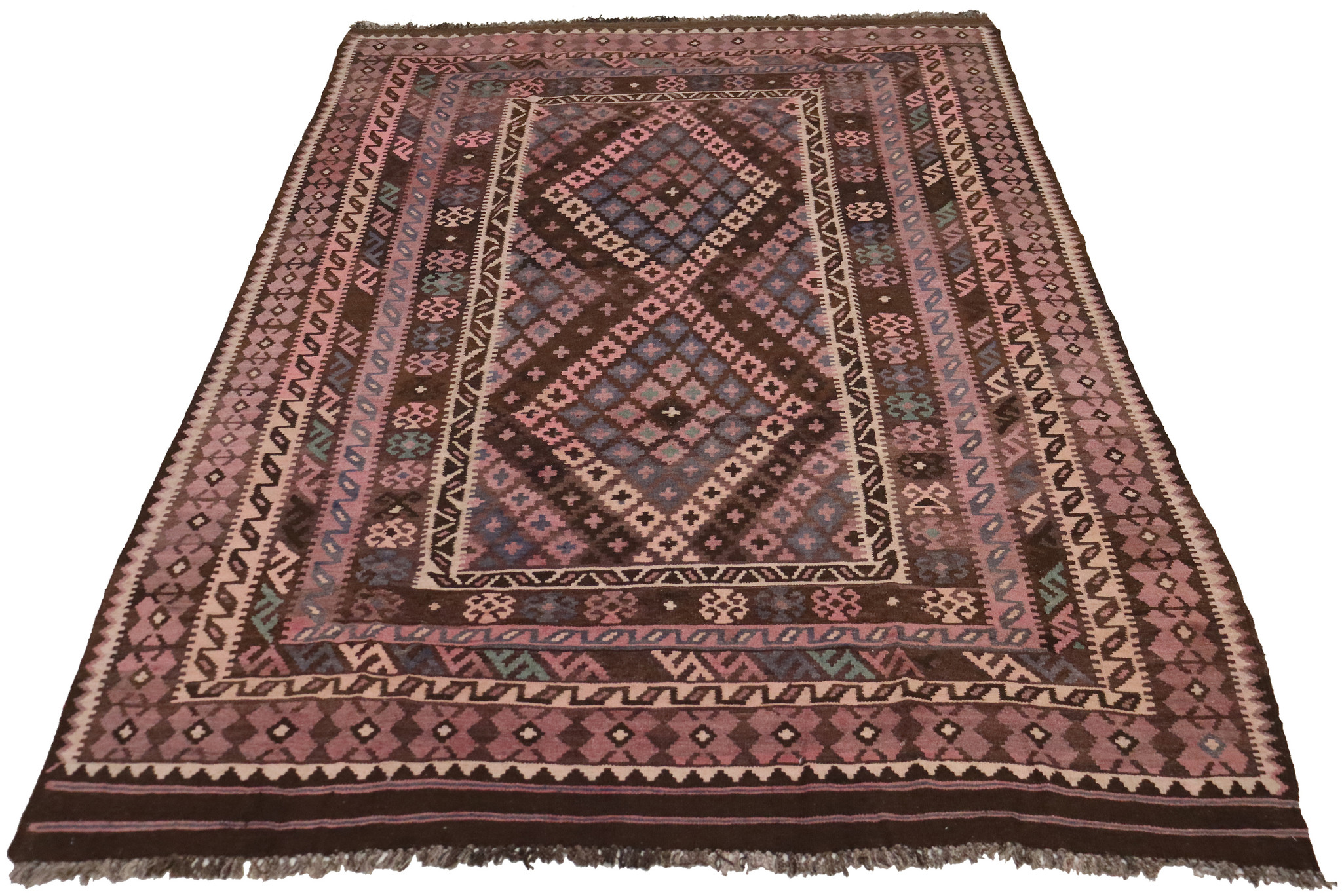 320x225    cm Afghan natural colors nomadic Kilim rug  No:  - 297