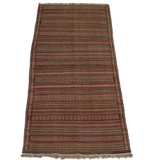 305x150 cm vintage handgewebte Nomaden  Mashhadi kelim  No: - 62