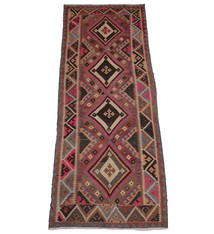 345x135 cm vintage handgewebte Nomaden Shiraz kelim  No: - 463