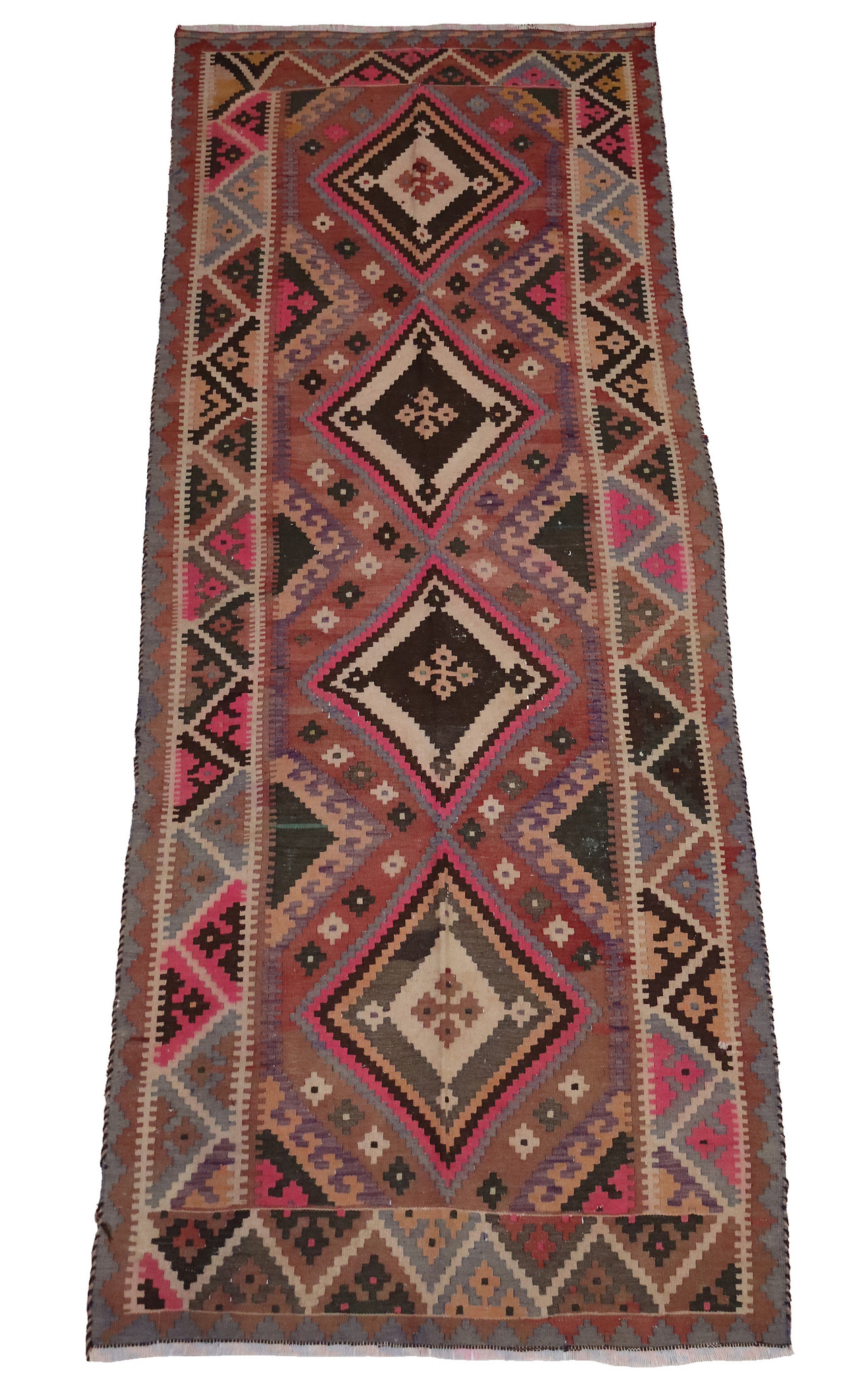 345x135 cm very rare oriental Fine  nomadic Shiraz Kilim rug No: - 463