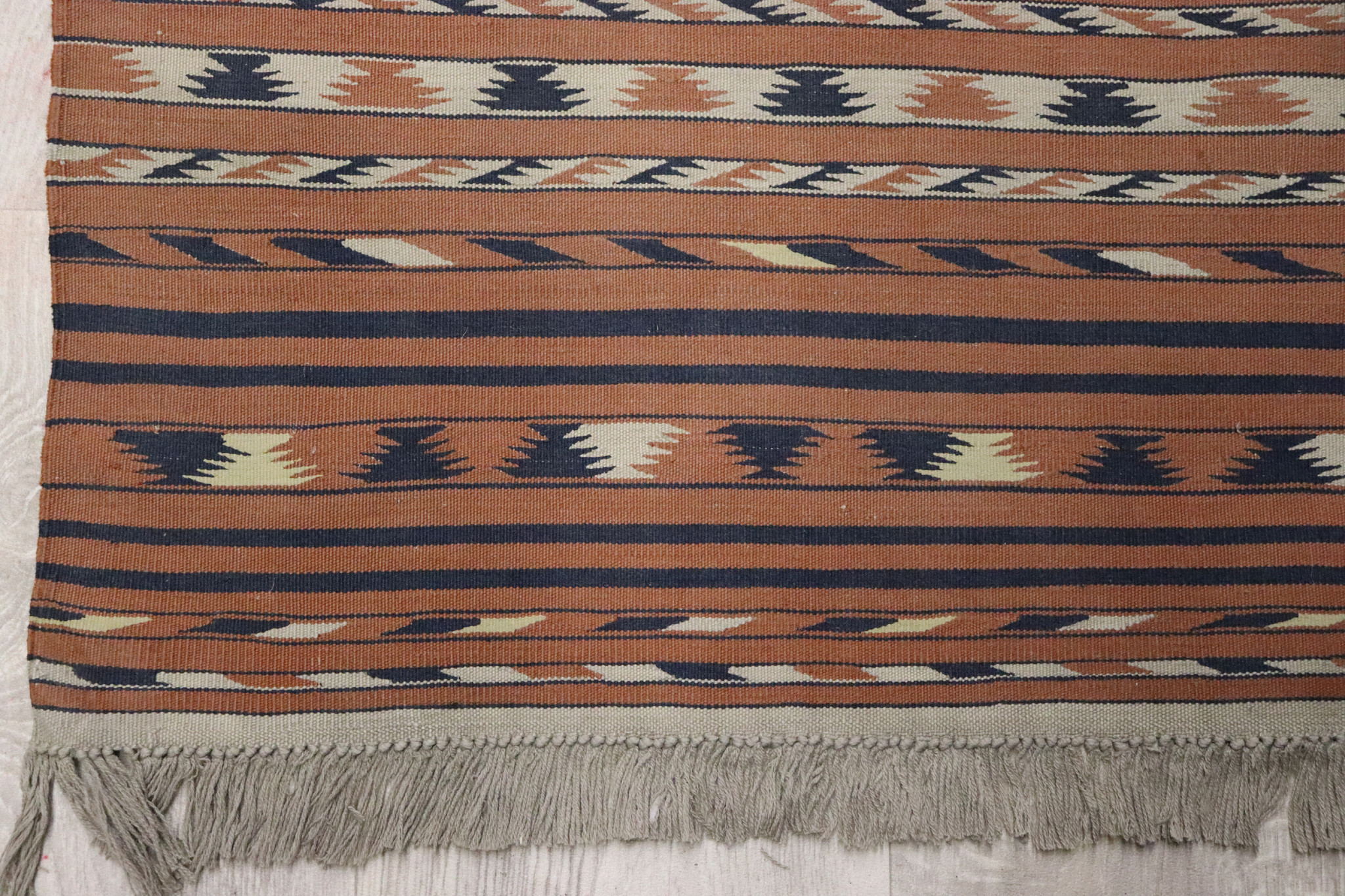 230x118 cm  vintage very rare oriental Fine nomadic  Turkoman Kashgar Kilim rug No:2