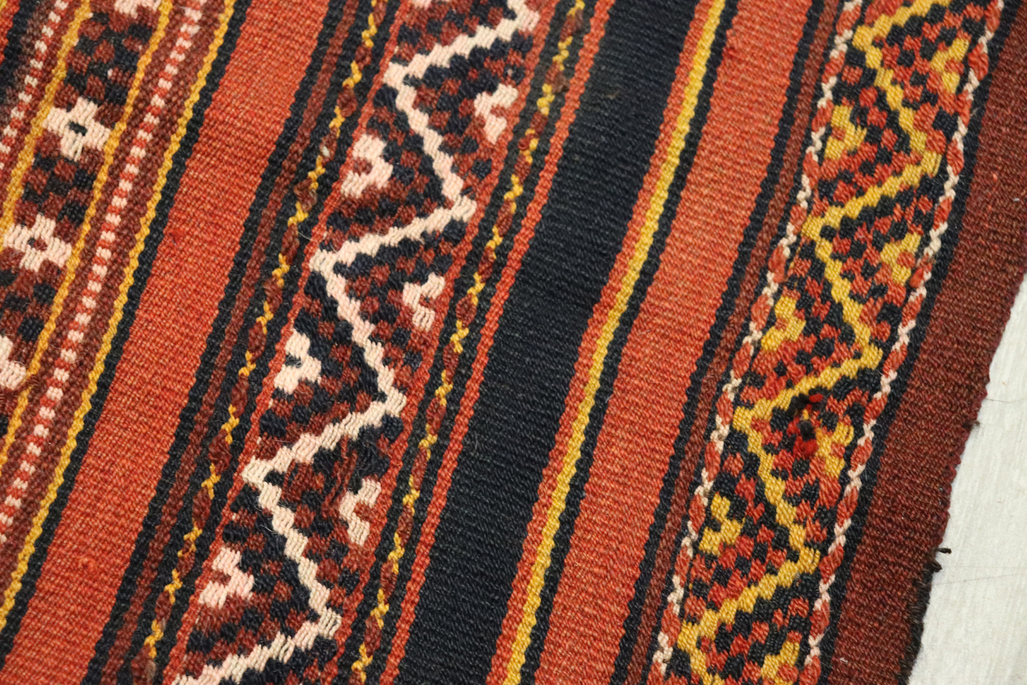 175x145 cm vintage handgewebte Nomaden Uzbek  Jejim kelim  Nr. 659