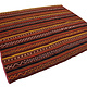 175x145 cm vintage handgewebte Nomaden Uzbek  Jejim kelim  Nr. 659