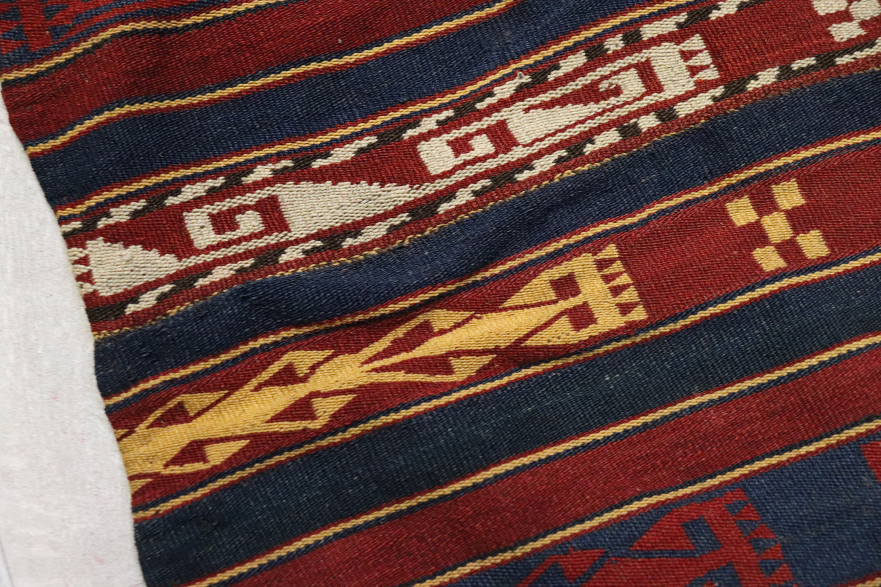 170x170 cm vintage rare oriental Fine nomadic Uzbek  Jejim Kilim rug No: 22B