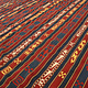 170x170 cm vintage handgewebte Nomaden Uzbek  Jejim kelim  Nr. 22B