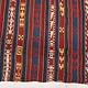 170x170 cm vintage handgewebte Nomaden Uzbek  Jejim kelim  Nr. 22B