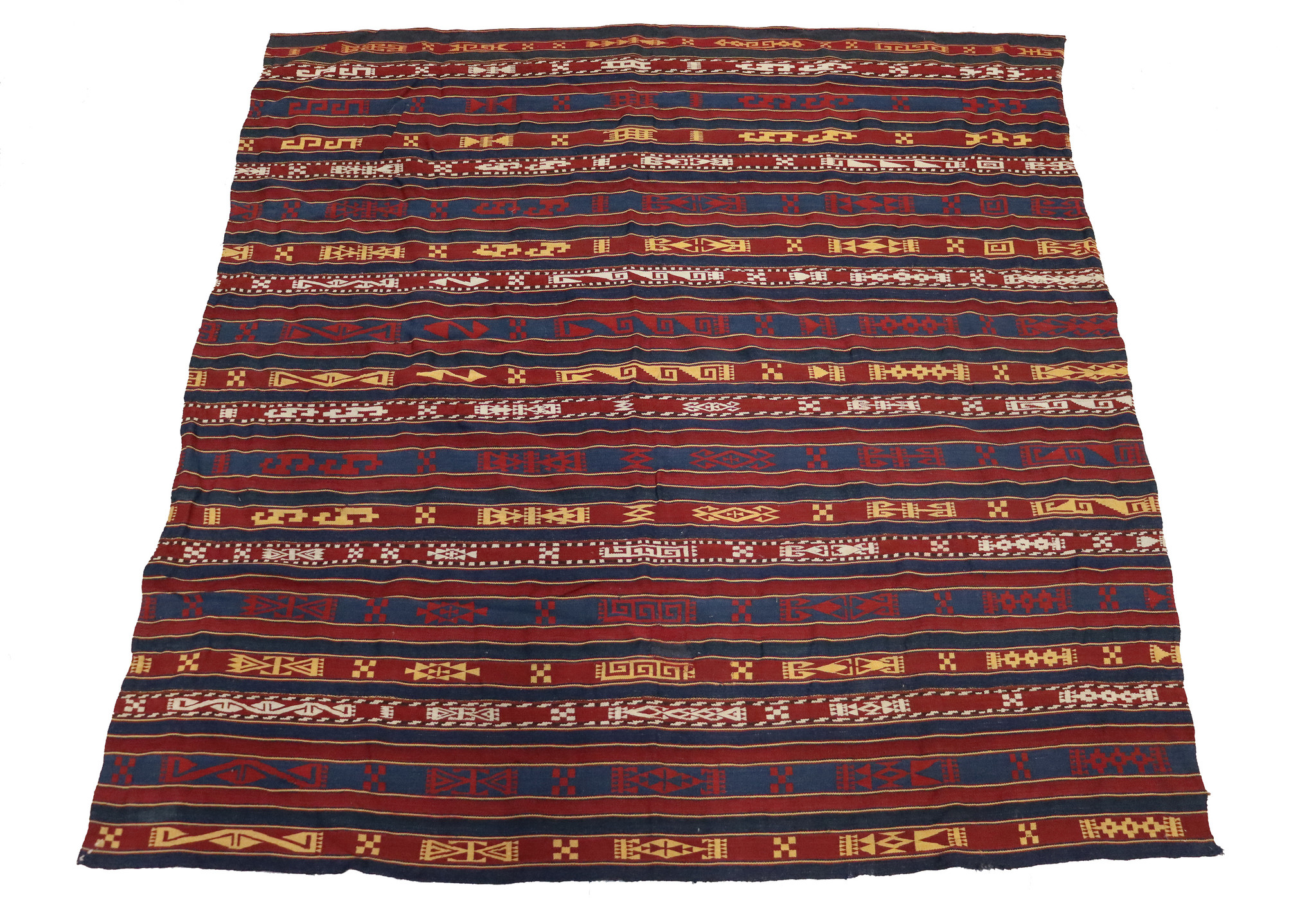 170x170 cm vintage rare oriental Fine nomadic Uzbek  Jejim Kilim rug No: 22B