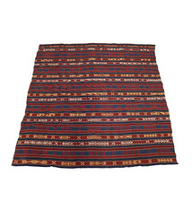 170x170 cm vintage handgewebte Nomaden Uzbek  Jejim kelim  Nr.  22B