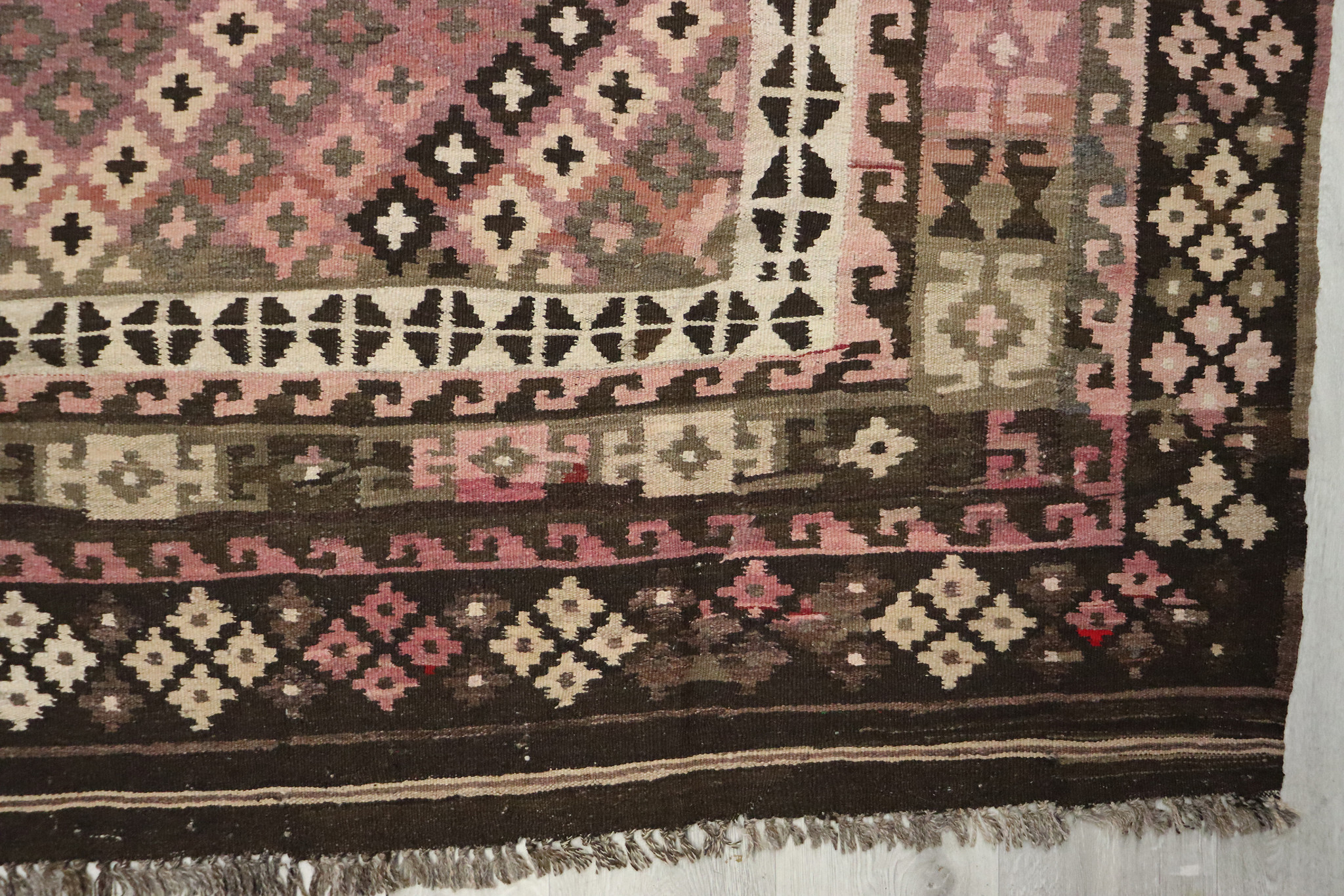 315x195   cm Afghan natural colors nomadic Kilim rug  No:  - 296