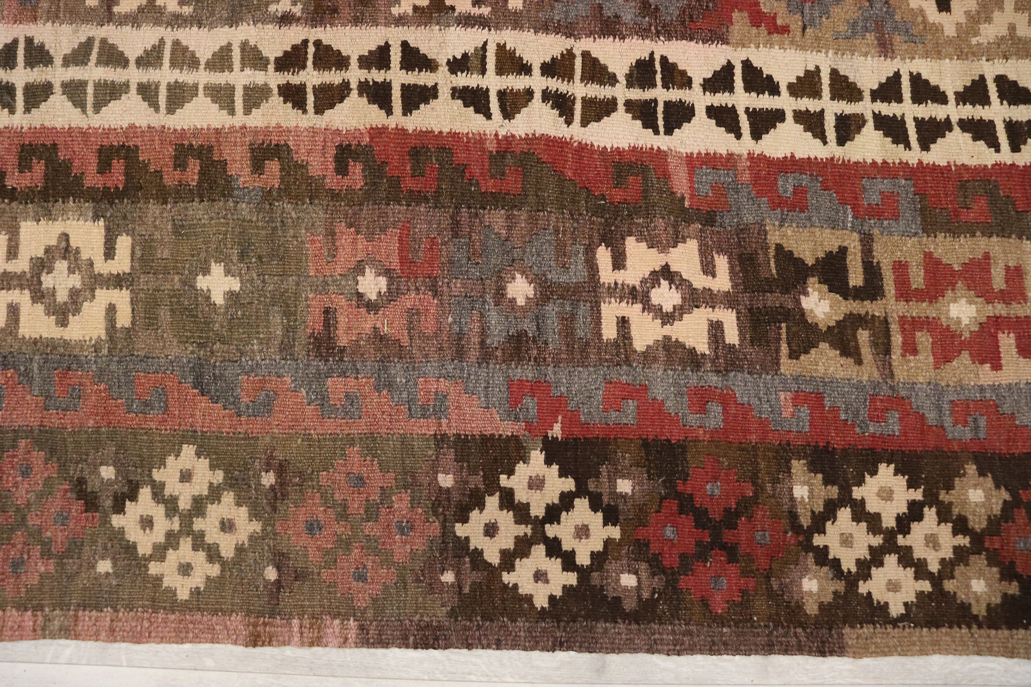 315x195   cm Afghan natural colors nomadic Kilim rug  No:  - 296