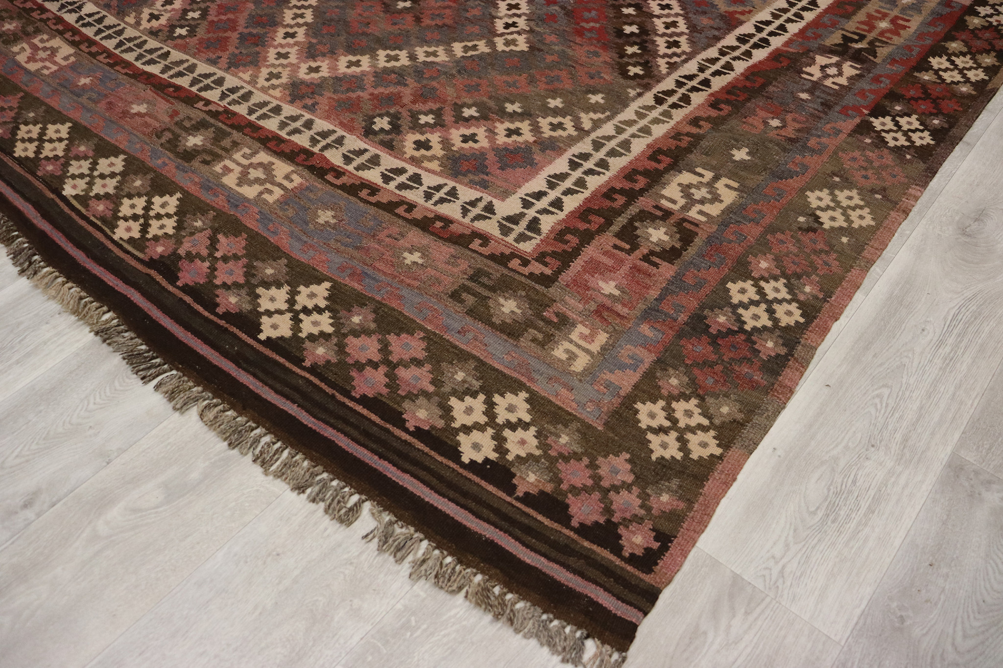 315x195   cm Afghan natural colors nomadic Kilim rug  No:  - 296