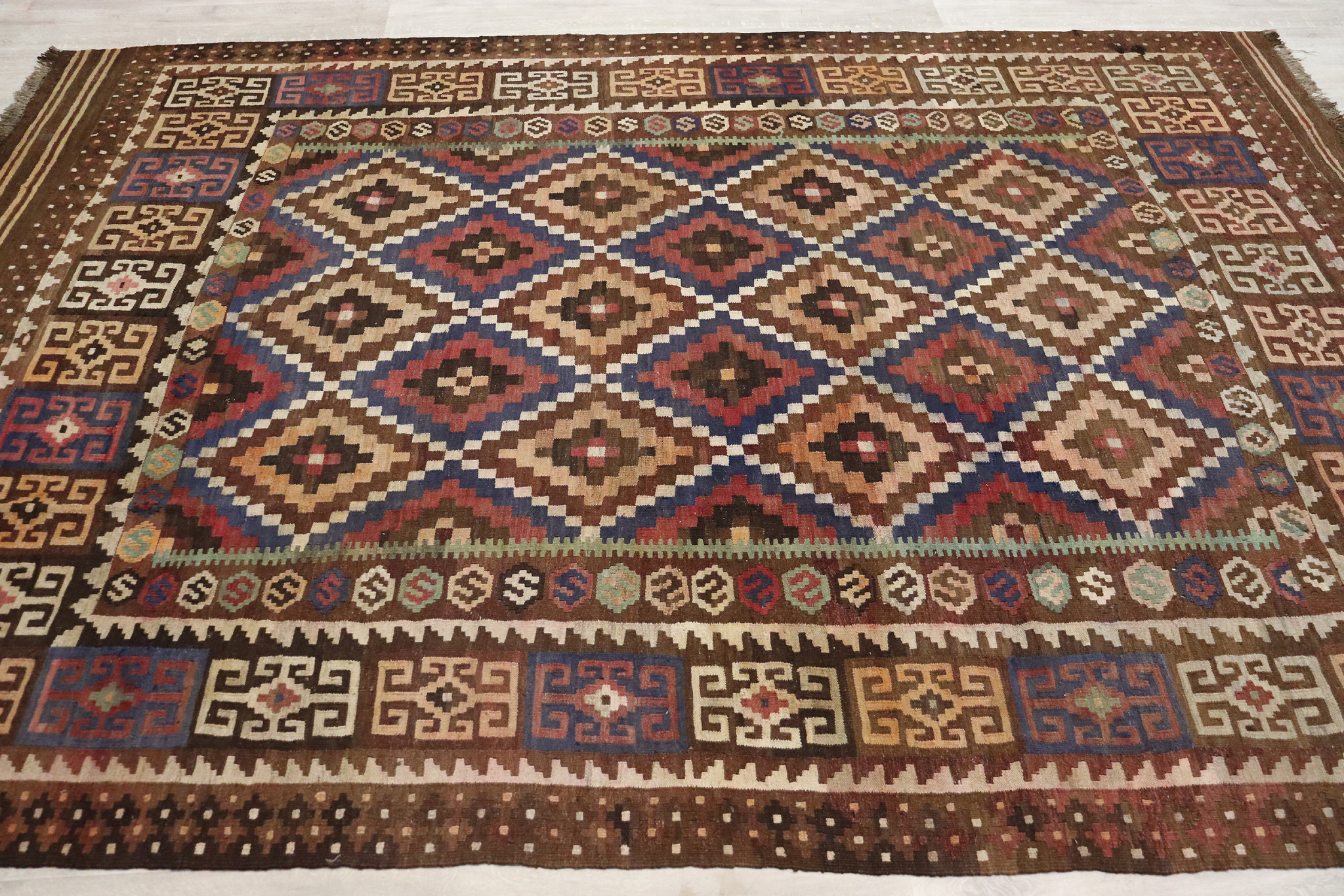 300x210    cm Afghan natural colors nomadic Kilim rug  No:  - 245