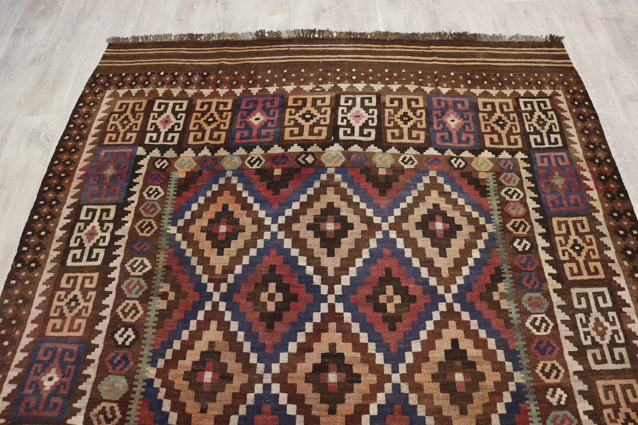 300x210    cm Afghan natural colors nomadic Kilim rug  No:  - 245