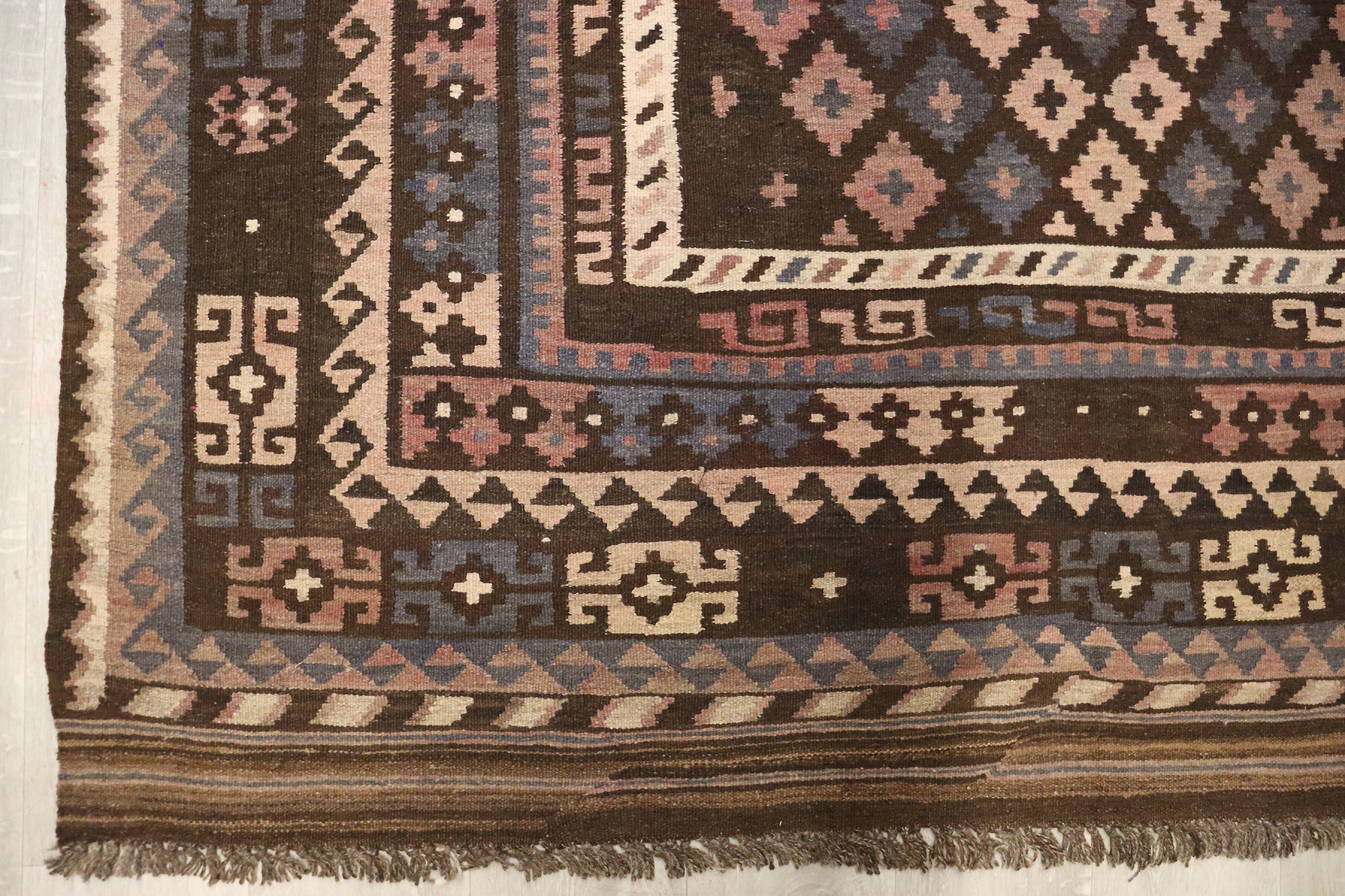 315x195    cm Afghan natural colors nomadic Kilim rug  No:  - 396