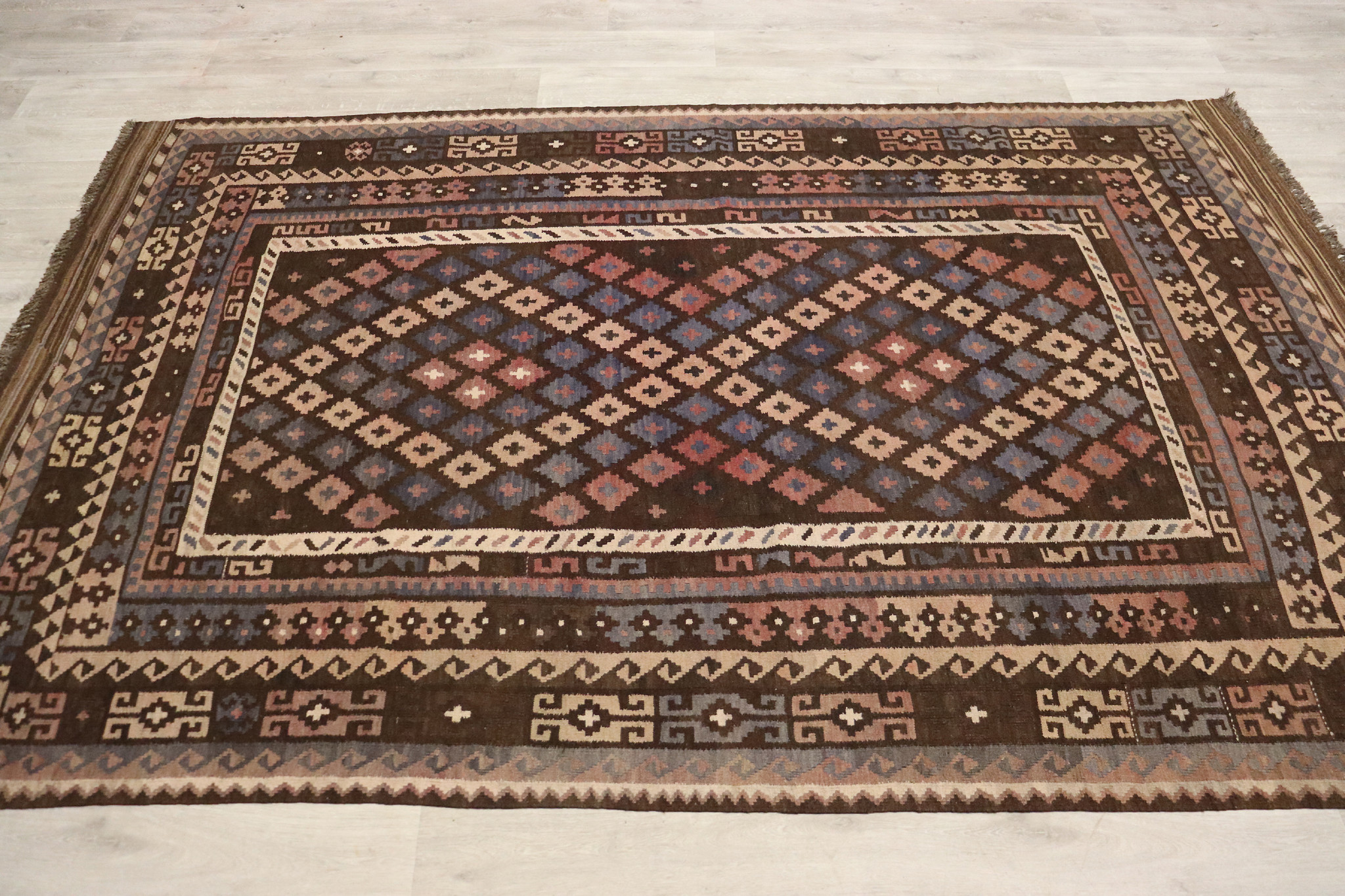 315x195    cm Afghan natural colors nomadic Kilim rug  No:  - 396