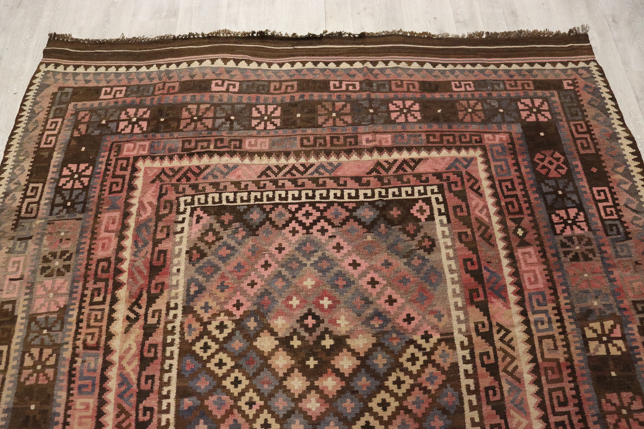325x225    cm Afghan natural colors nomadic Kilim rug  No:    - 246
