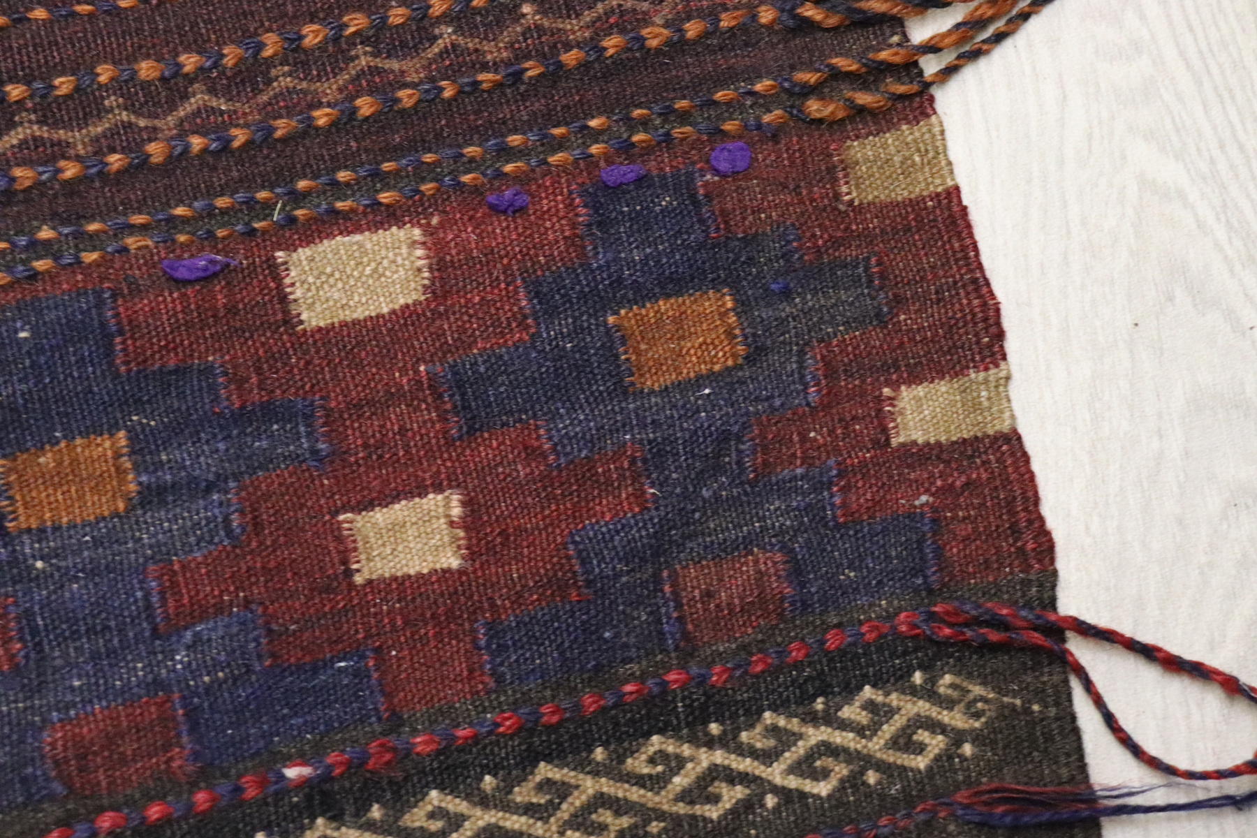 198x70 cm Antik kelim  Flur Läufer kilim Nr- 22D