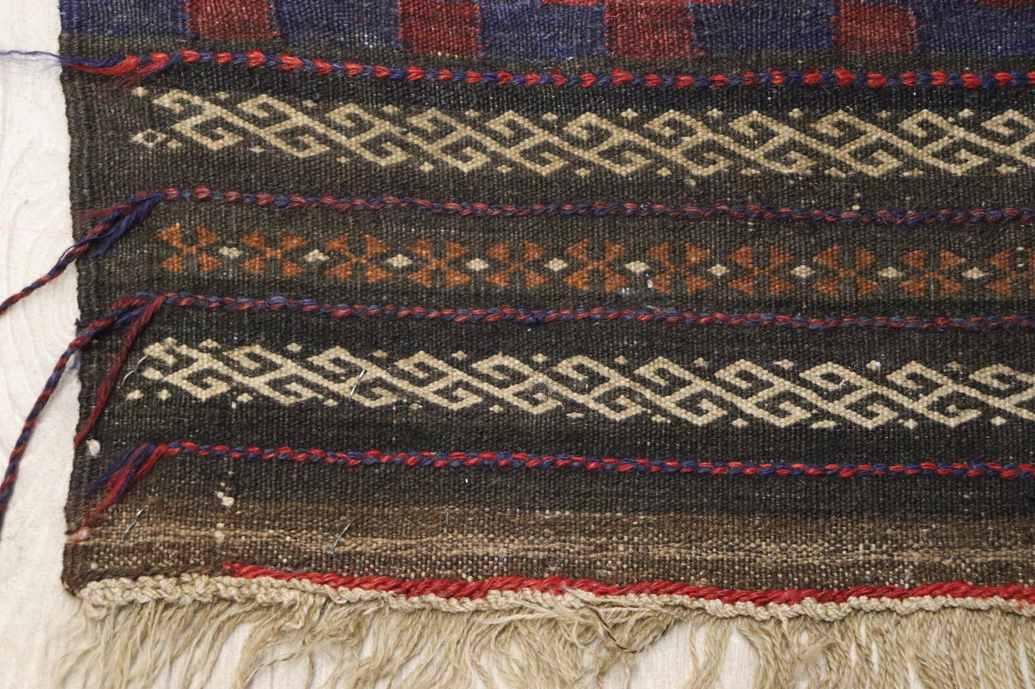 198x70 cm Antik kelim  Flur Läufer kilim Nr- 22D