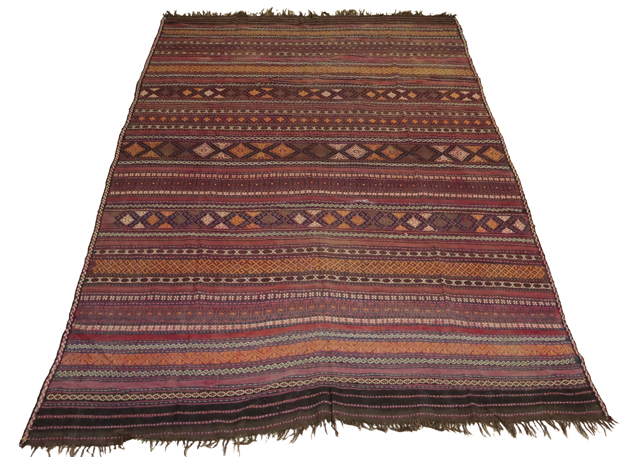 470x310    cm Afghan natural colors nomadic Sarma Kilim rug  No:  494