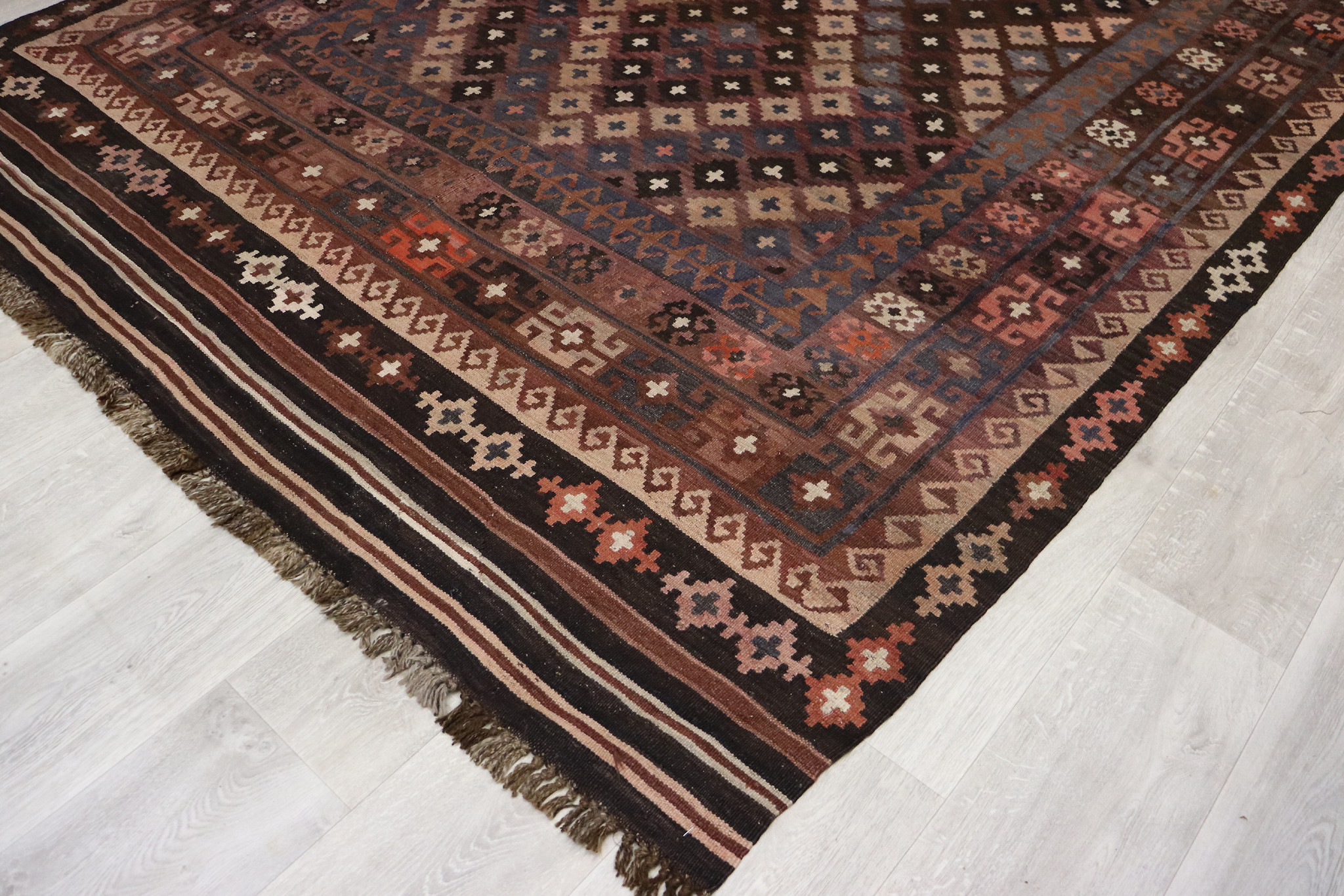 305x205    cm Afghan natural colors nomadic Kilim rug  No:    - 266