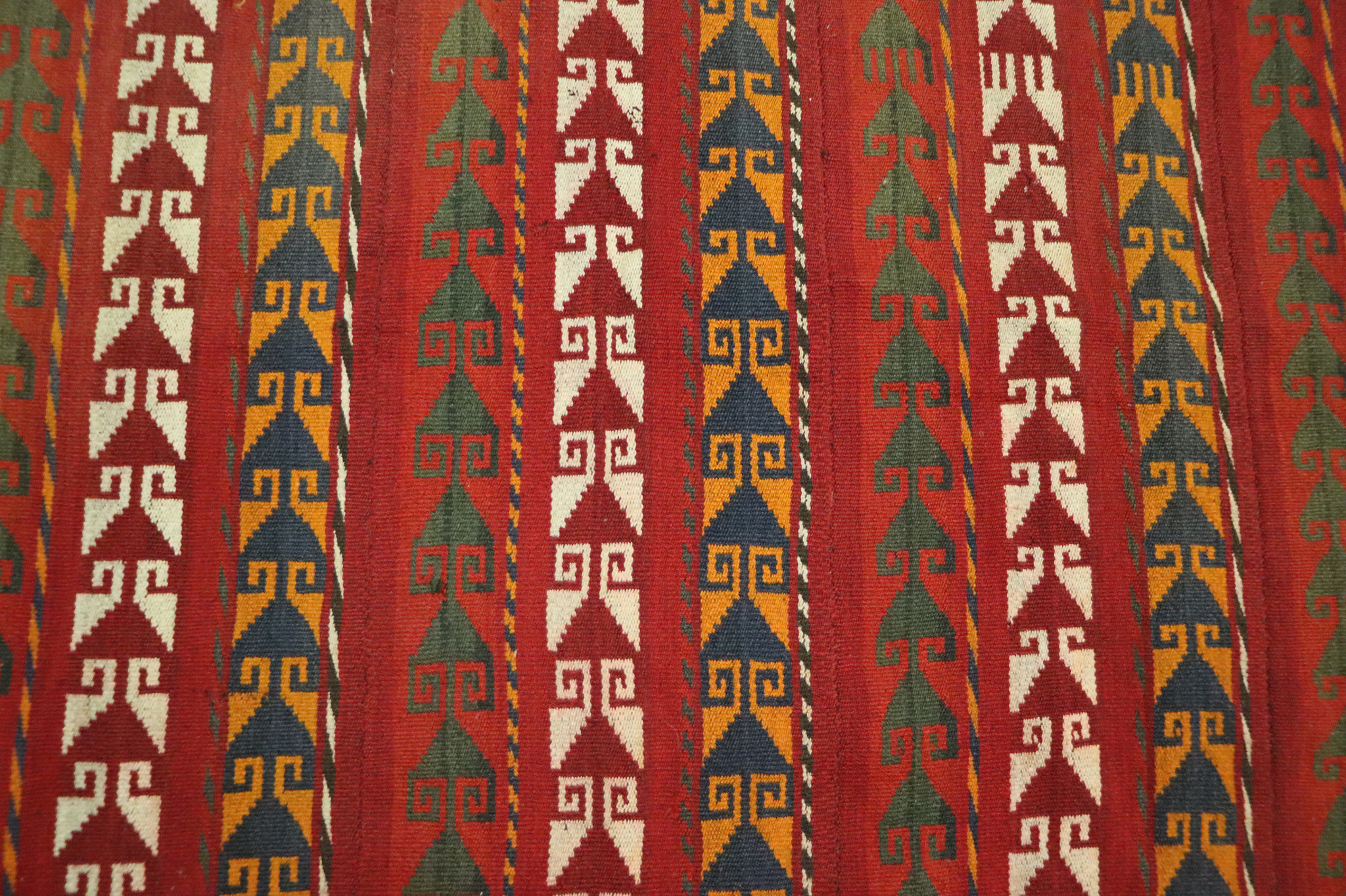 130x130 cm vintage handgewebte Nomaden Uzbek  Jejim kelim  Nr. 22E