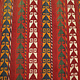 130x130 cm vintage handgewebte Nomaden Uzbek  Jejim kelim  Nr. 22E