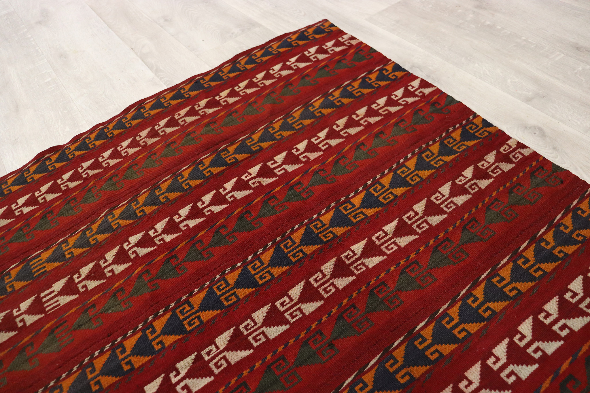 130x130 cm vintage rare oriental Fine nomadic Uzbek  Jejim Kilim rug No: 22E