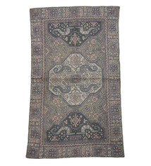 153x90 cm  suzani hand embroidered wall hanging, bedspread, bed coverlet from Kashmir india. - 22F