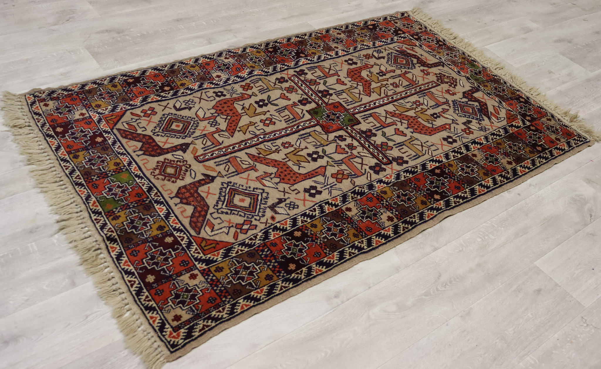 180x118 cm Afghan natural colors nomadic Sumakh  Kilim rug  No: 381