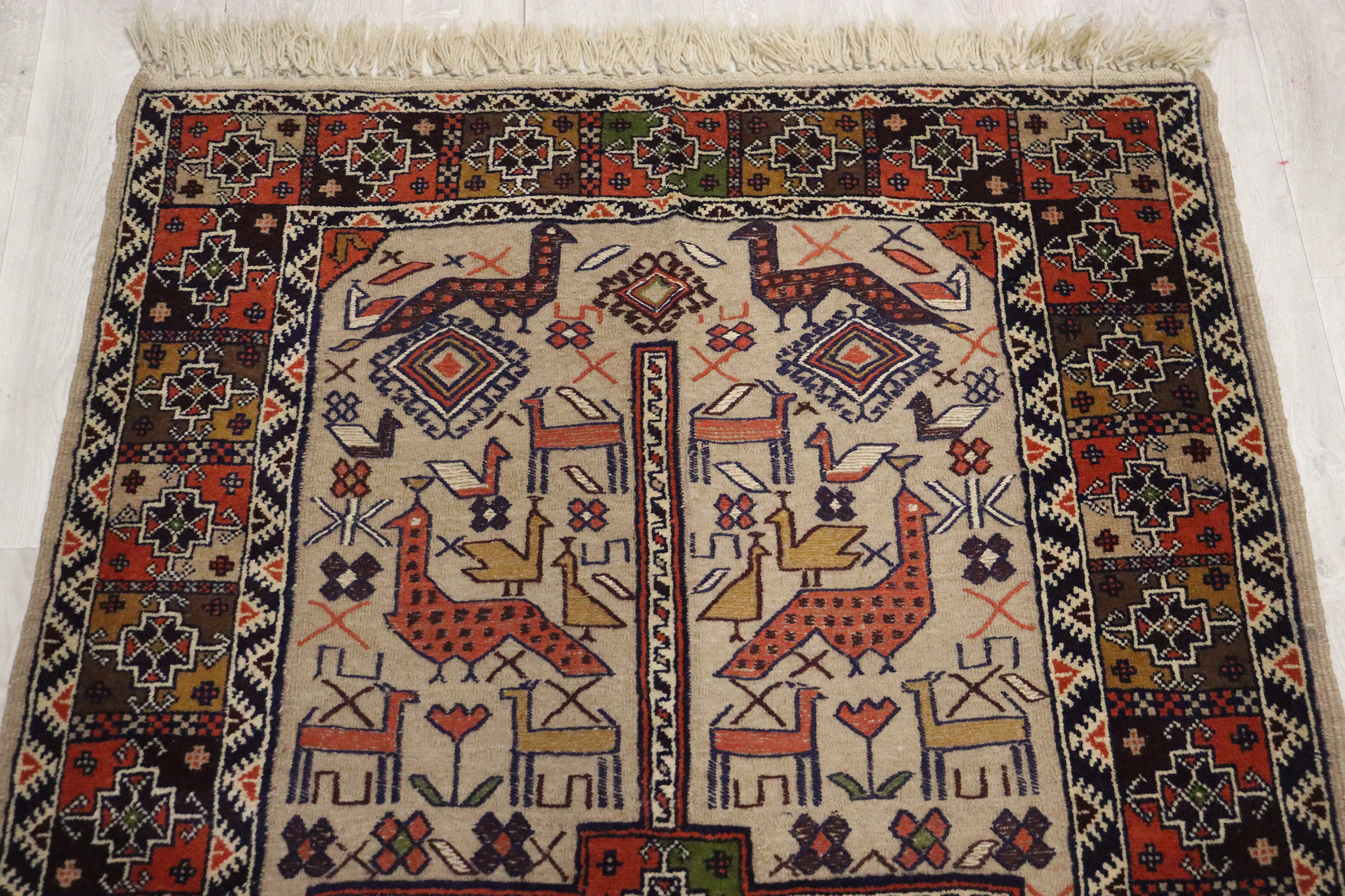 180x118 cm Afghan natural colors nomadic Sumakh  Kilim rug  No: 381