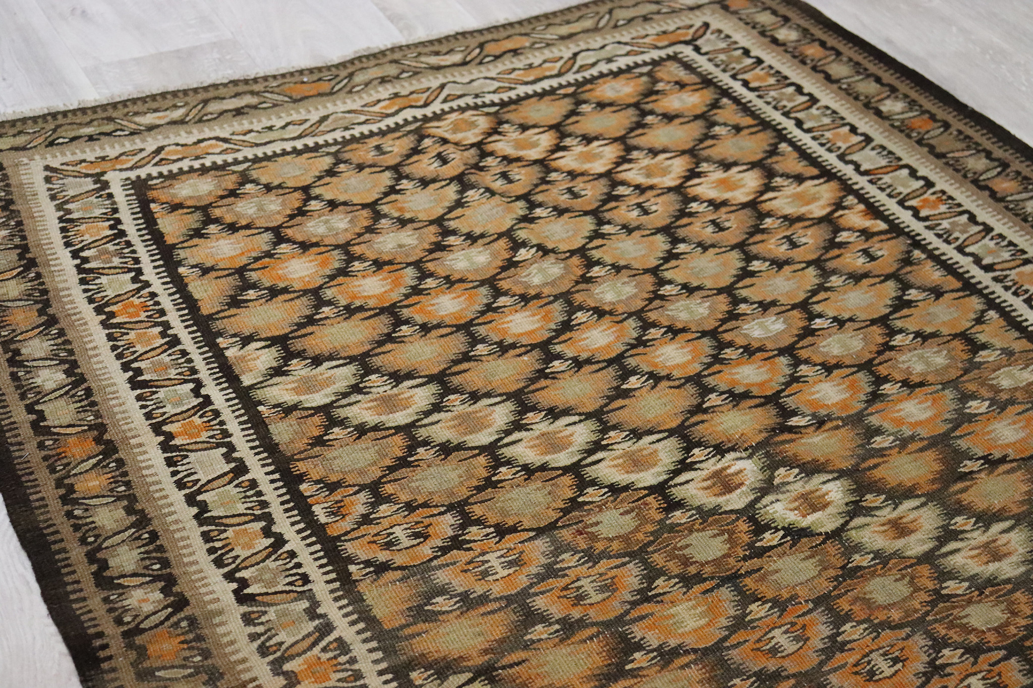 310x125 cm Antik handgewebte Nomaden Sarand kelim  No: 22F