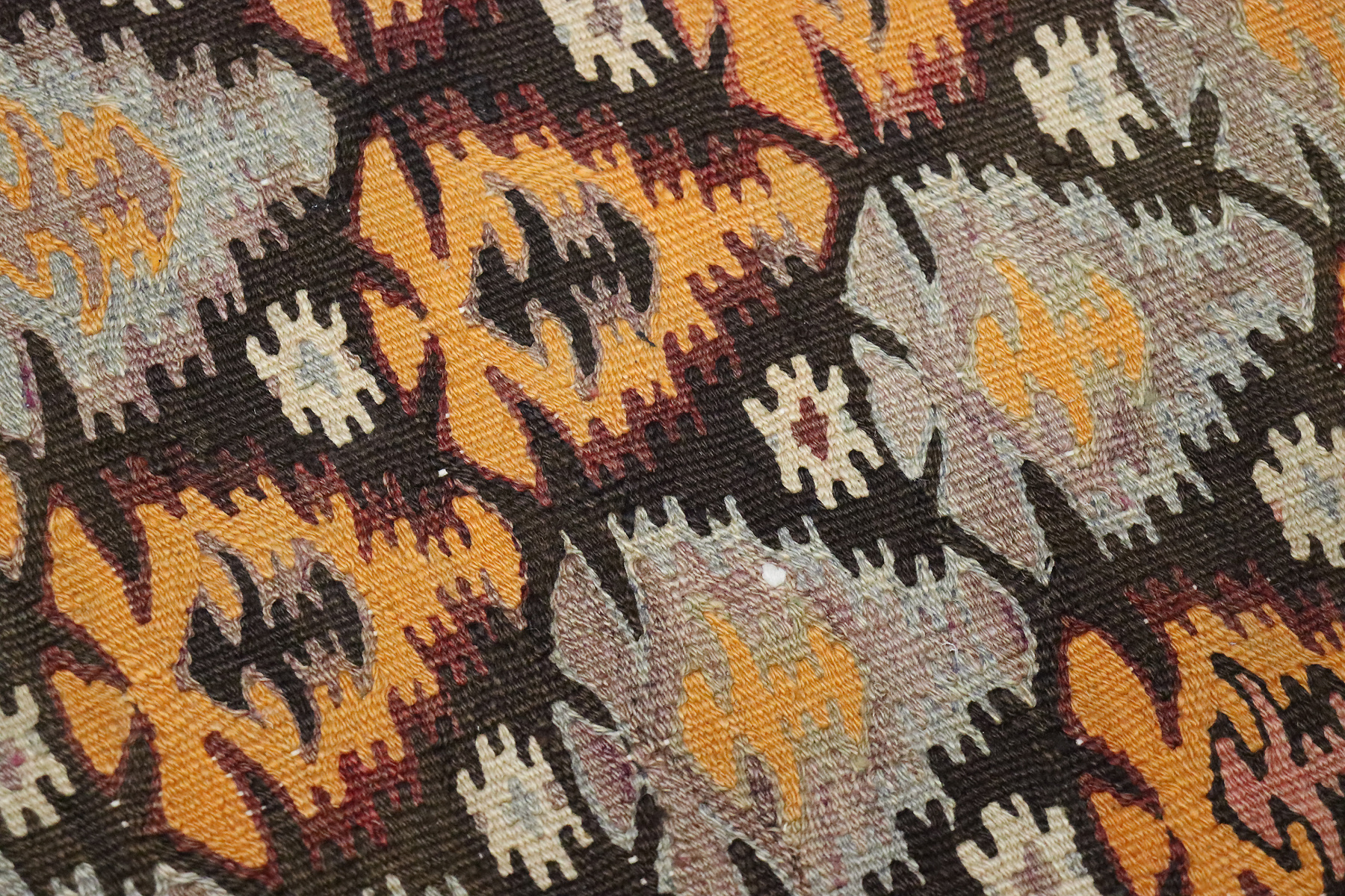 340x113 cm Antique rare oriental Fine  nomadic sarand Kilim rug No: 636