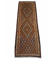 340x113 cm Antique rare oriental Fine  nomadic sarand Kilim rug No: 636