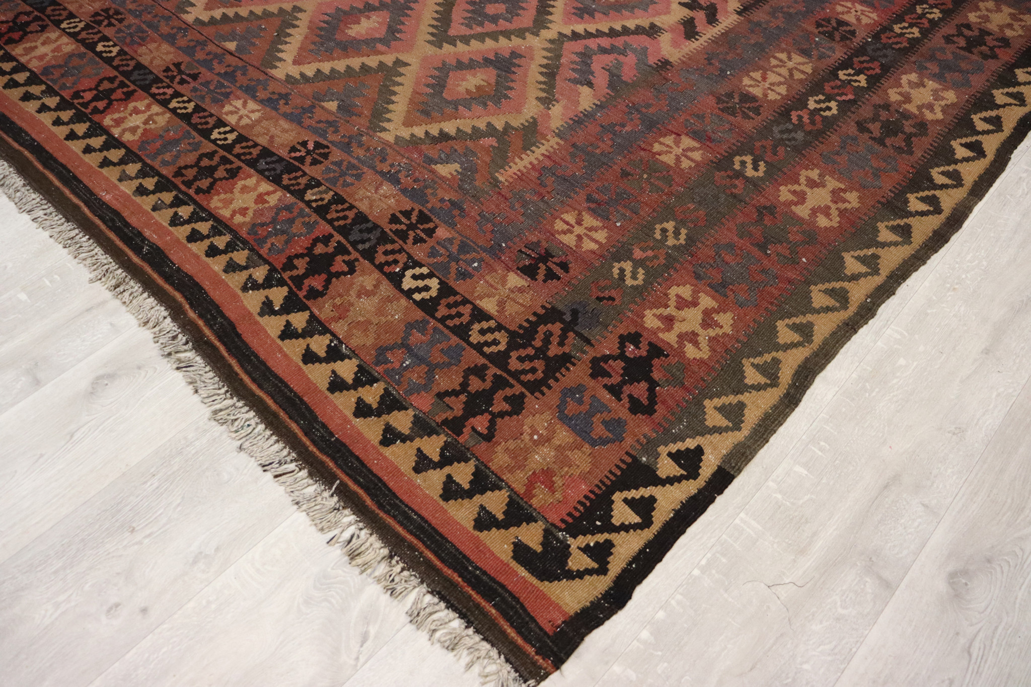 245x225    cm Afghan natural colors nomadic Kilim rug  No:    249