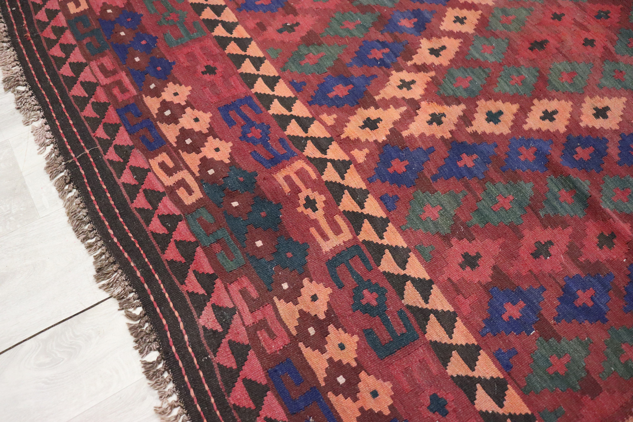 320x210    cm Afghan natural colors nomadic Kilim rug  No:   247